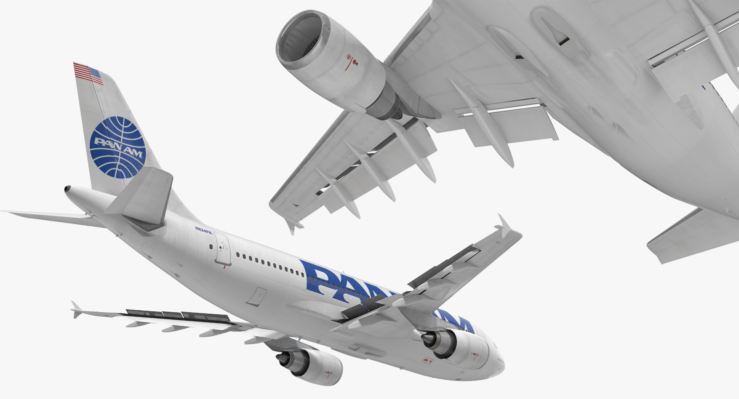 3D model Airbus A310 300 Pan American Rigged