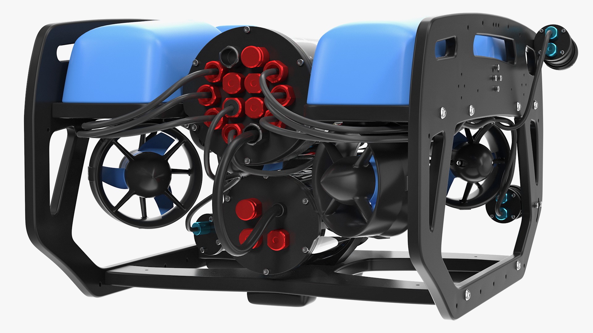 Underwater Robot BlueROV2 Rigged 3D