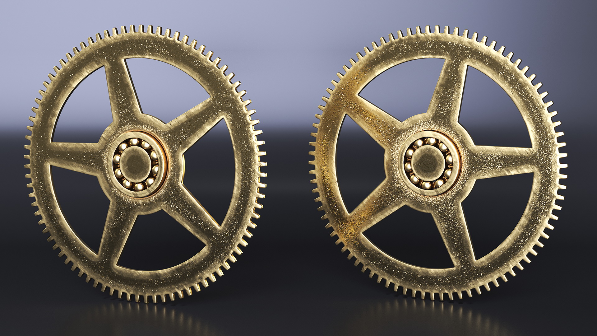 3D model Clock Cogs