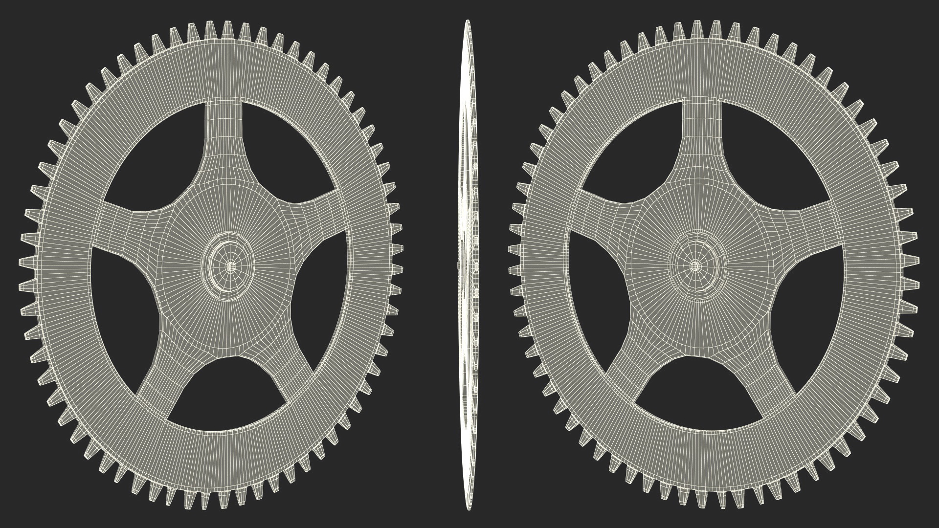 3D model Clock Cogs