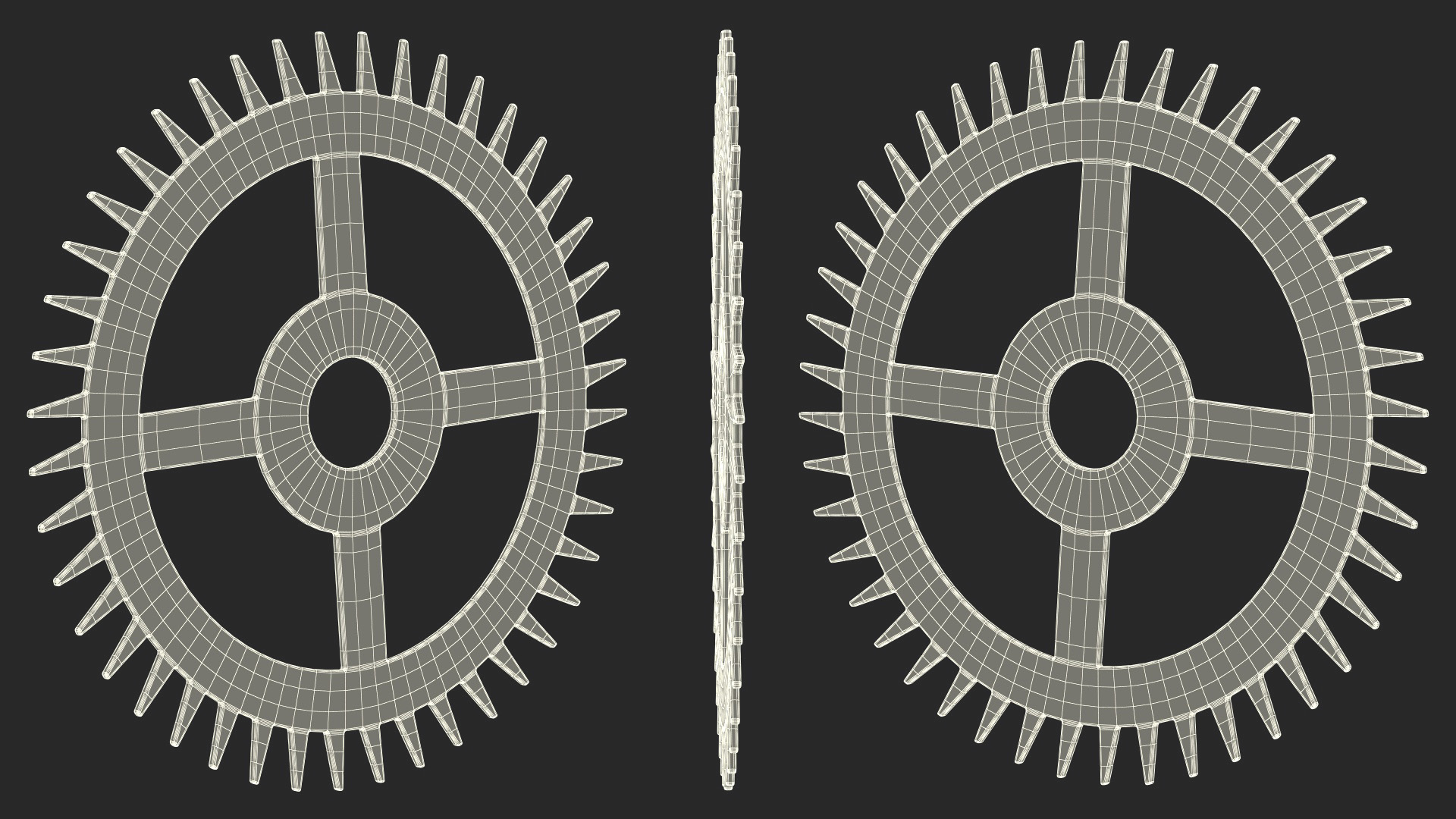 3D model Clock Cogs