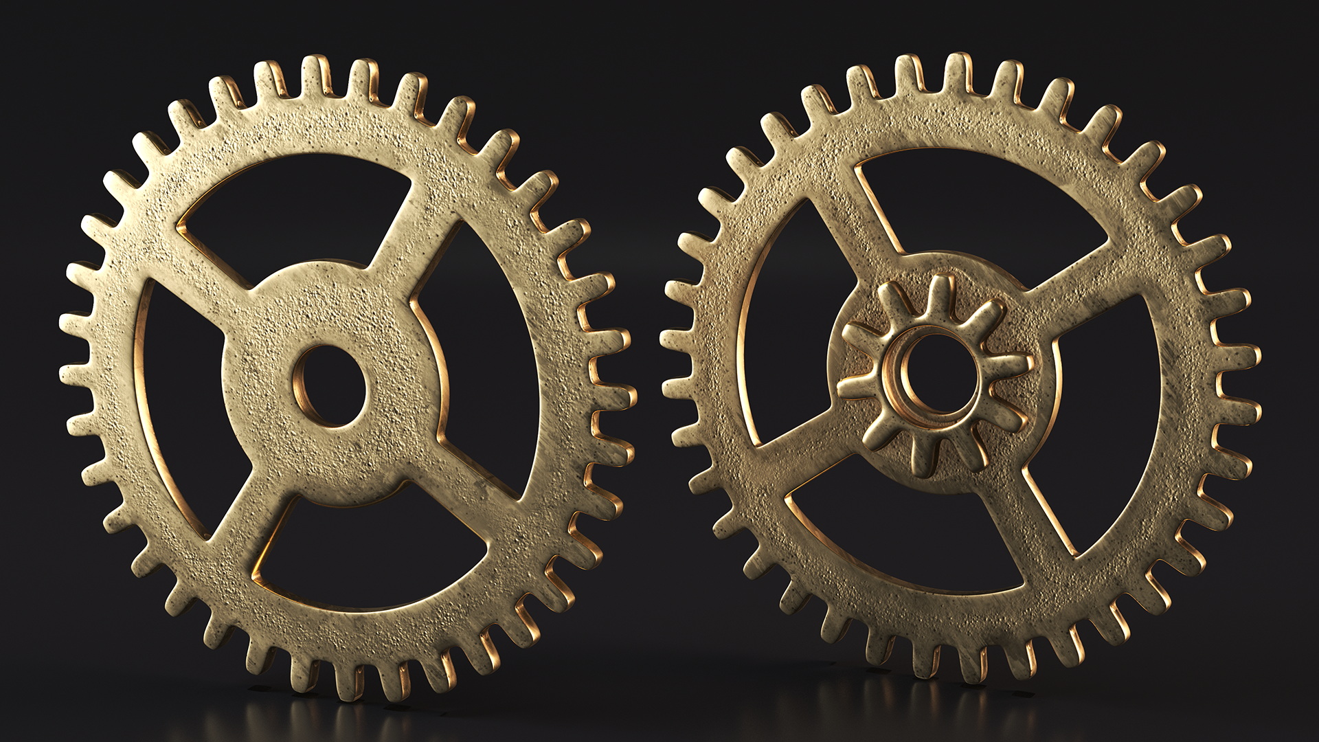 3D model Clock Cogs