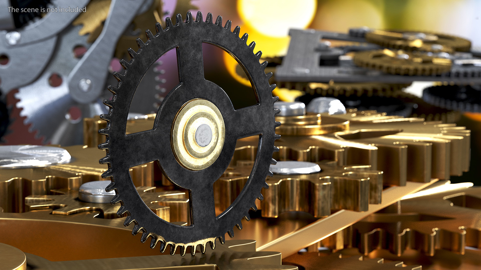 3D model Clock Cogs