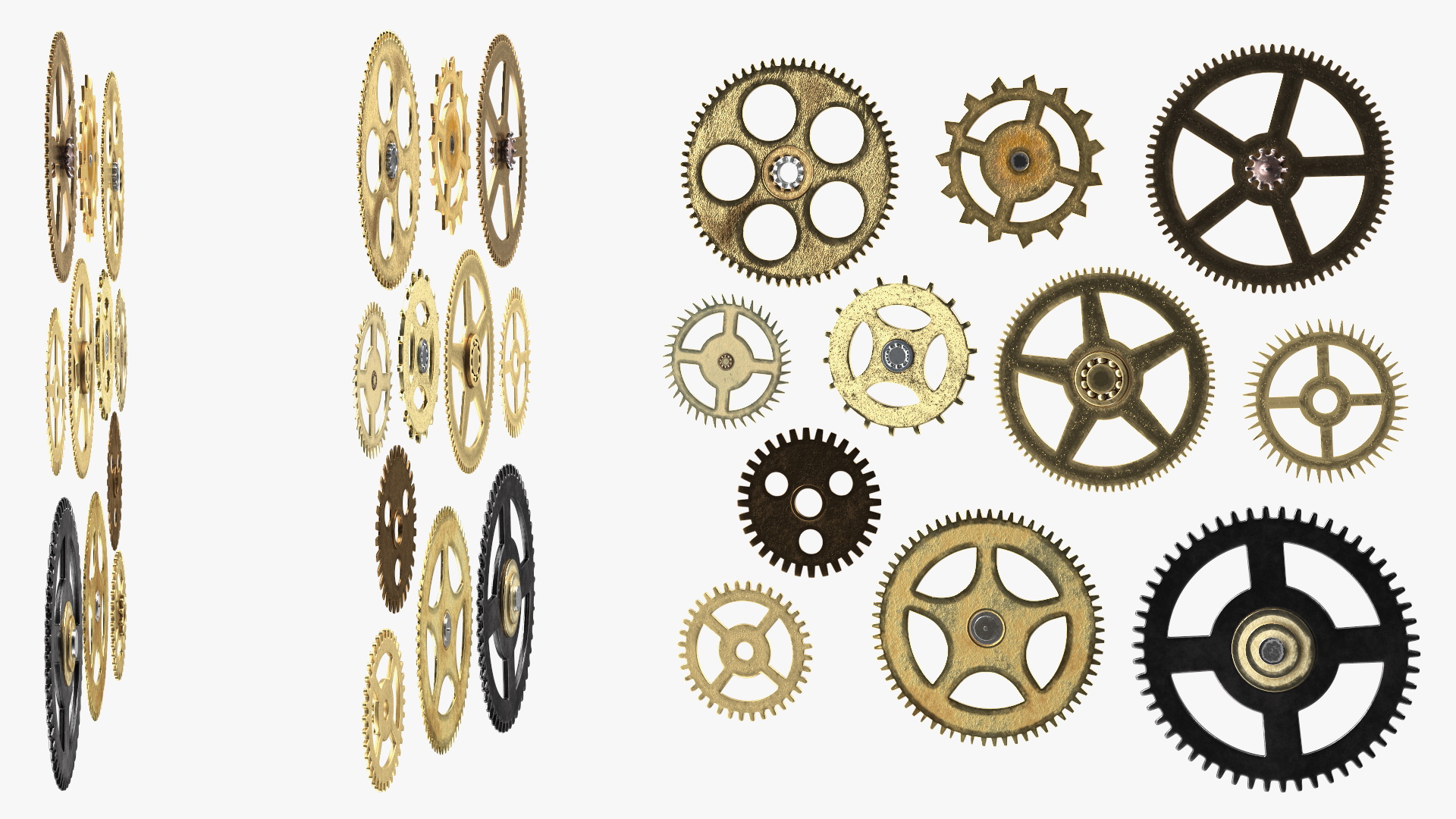 3D model Clock Cogs