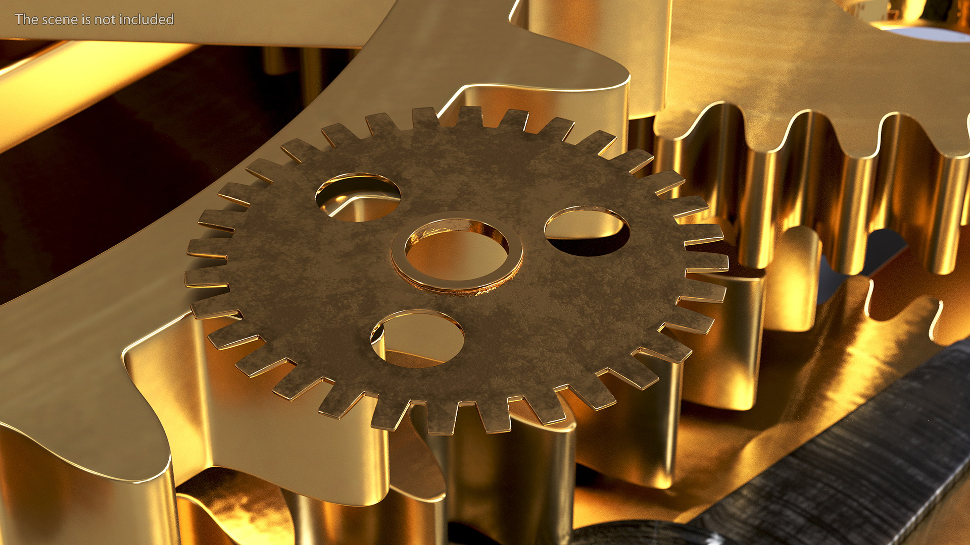 3D model Clock Cogs