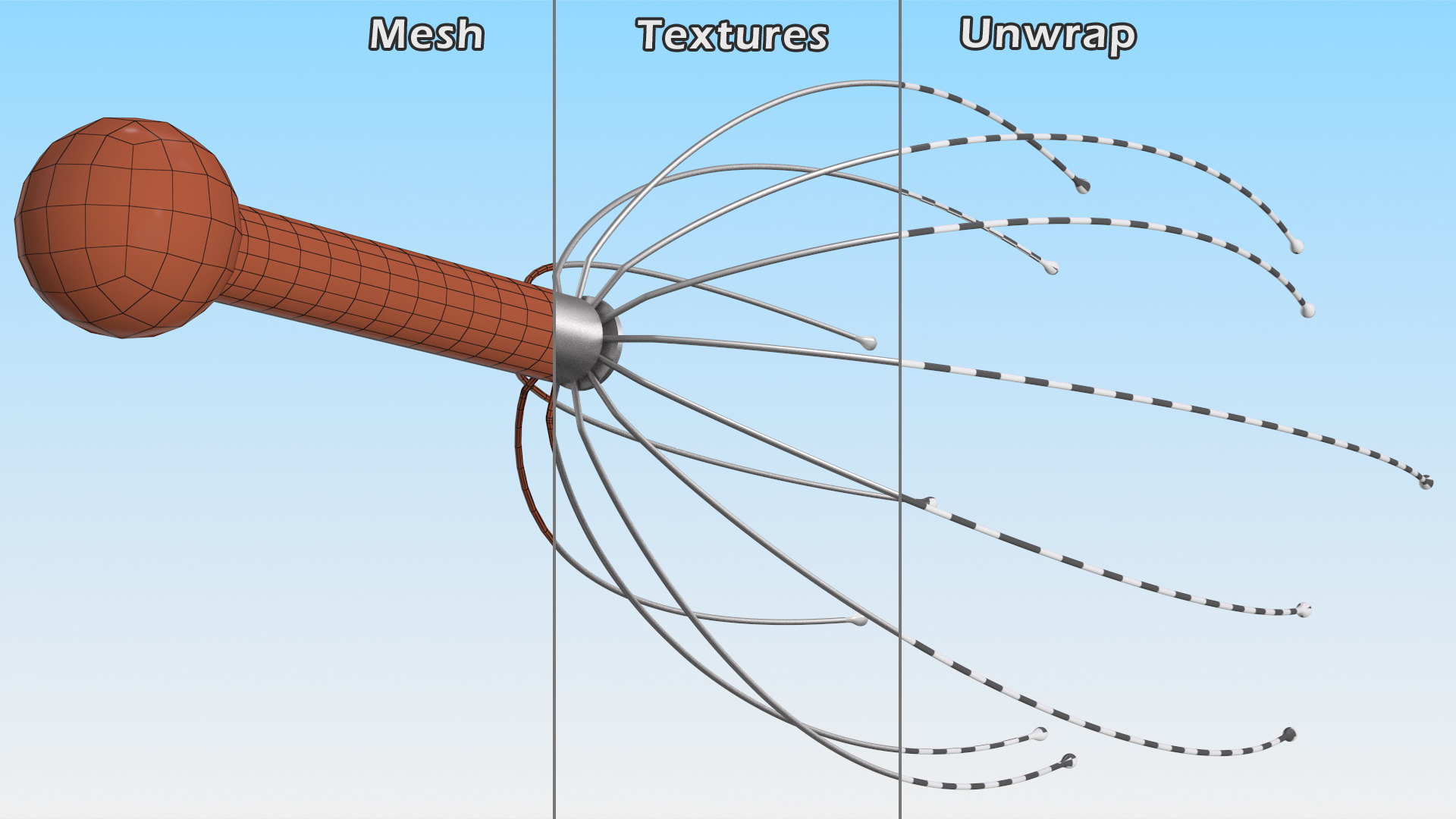 Head Massager Light 3D model