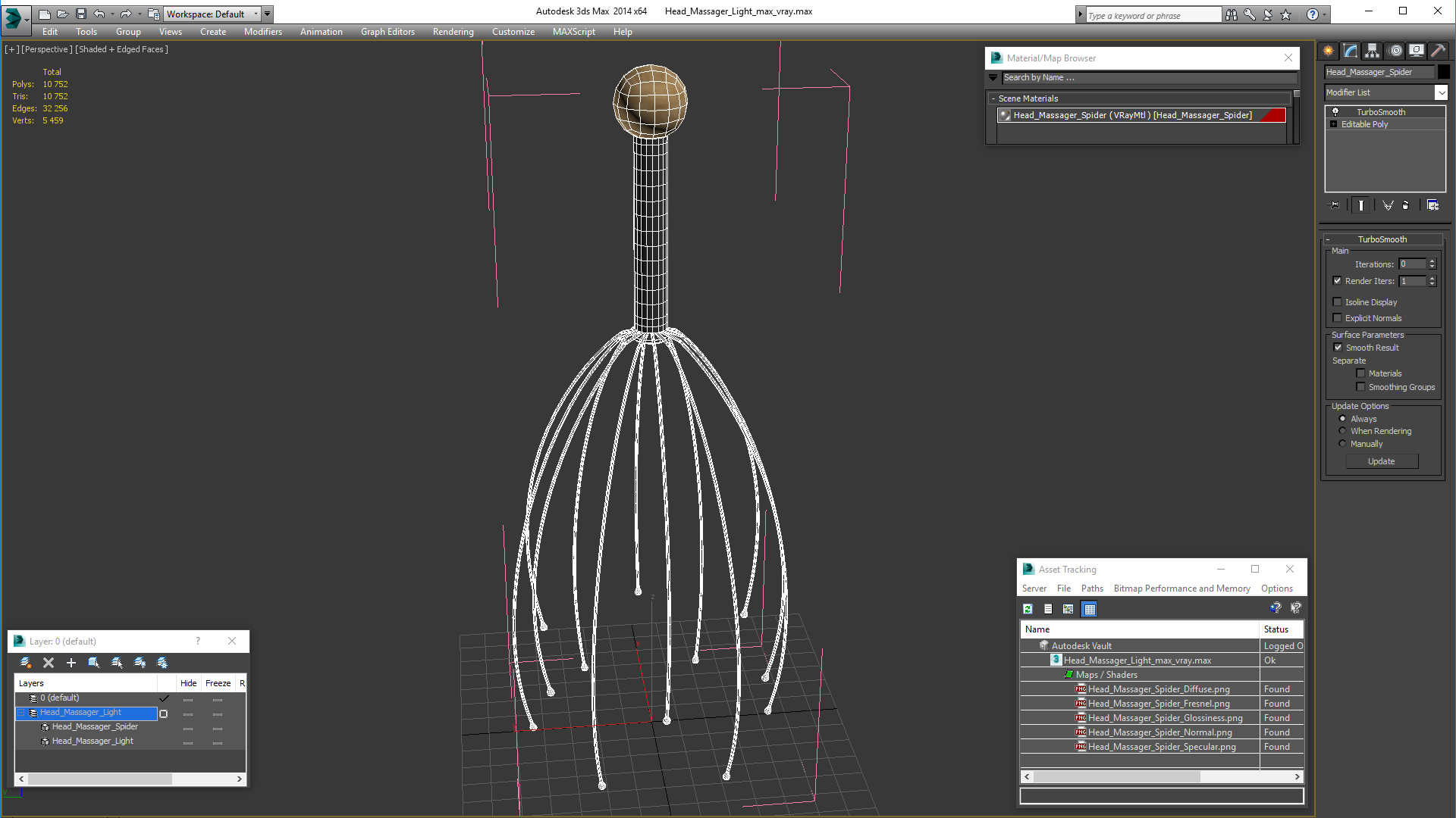 Head Massager Light 3D model