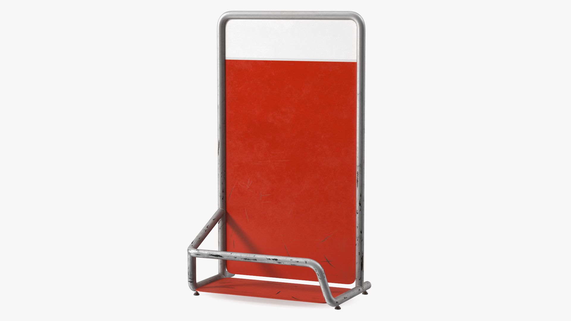 3D Red Luggage Airport Unit Old model