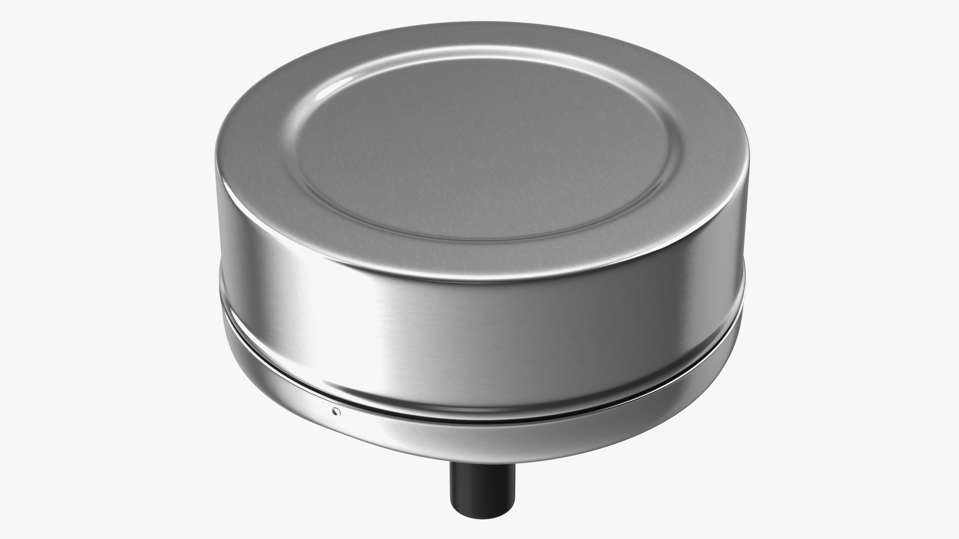 3D model Round Push Down Ashtray Chrome