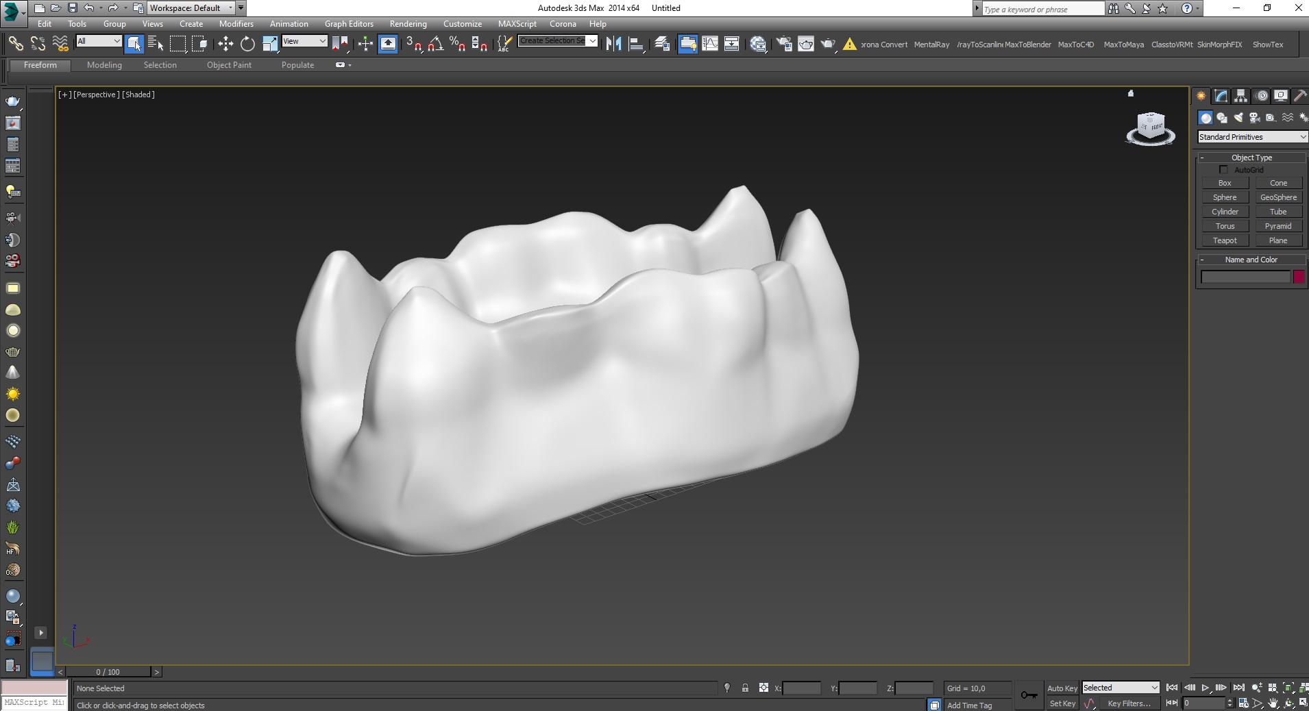 3D model Chewing Gummy Double Teeth Candy for 3D Print