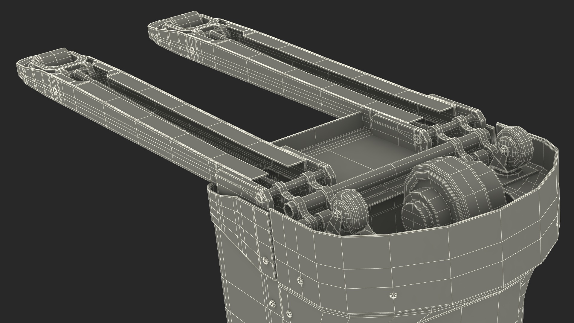 3D Electric Powered Pallet Jack model