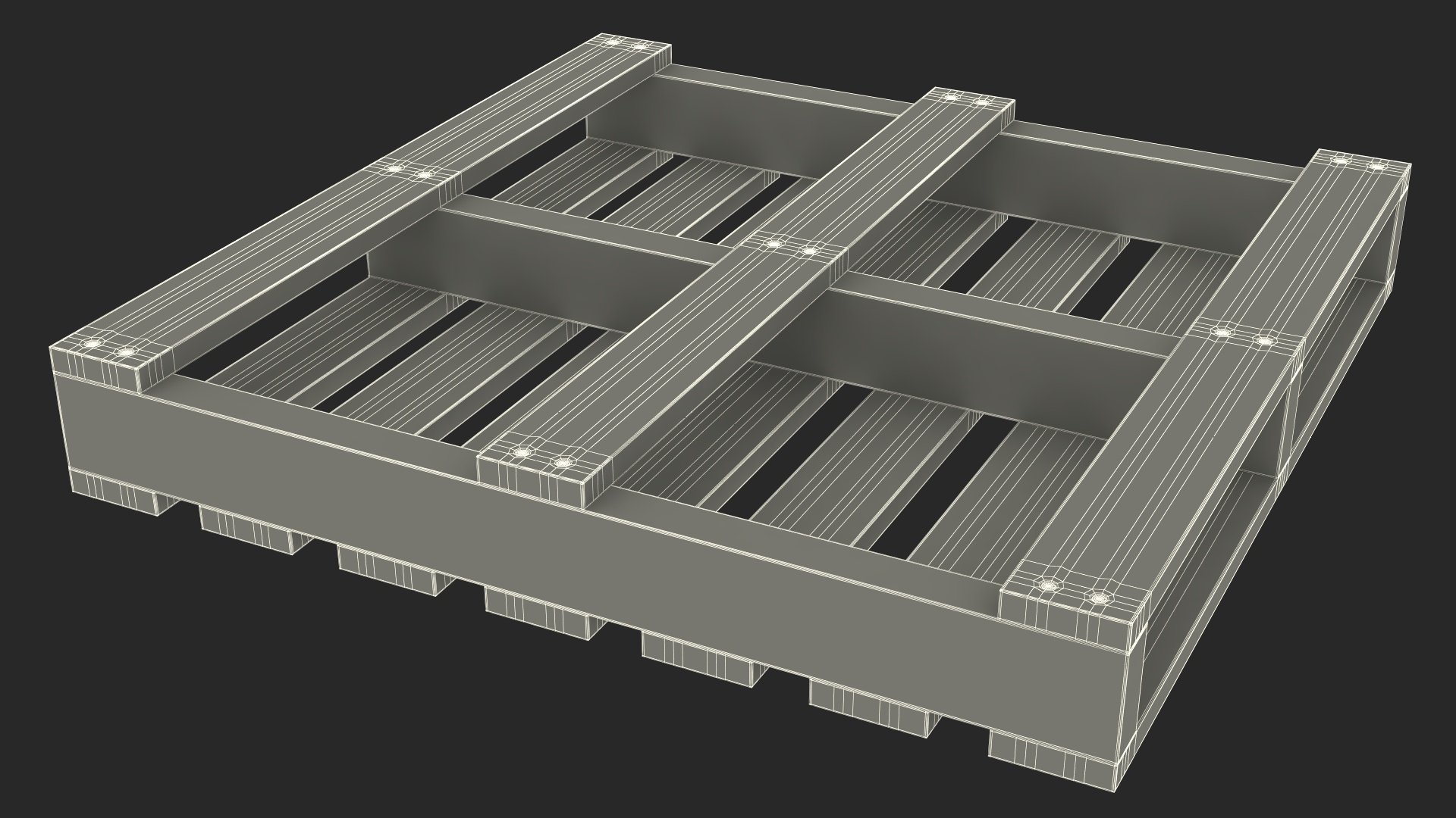 3D Electric Powered Pallet Jack model