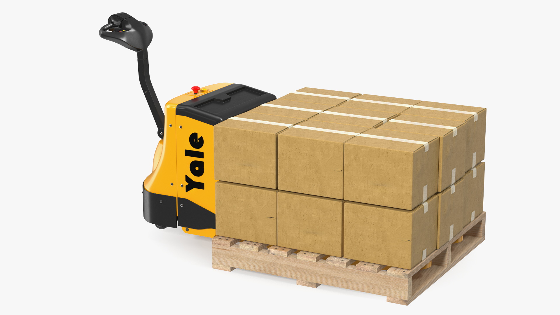 3D Electric Powered Pallet Jack model