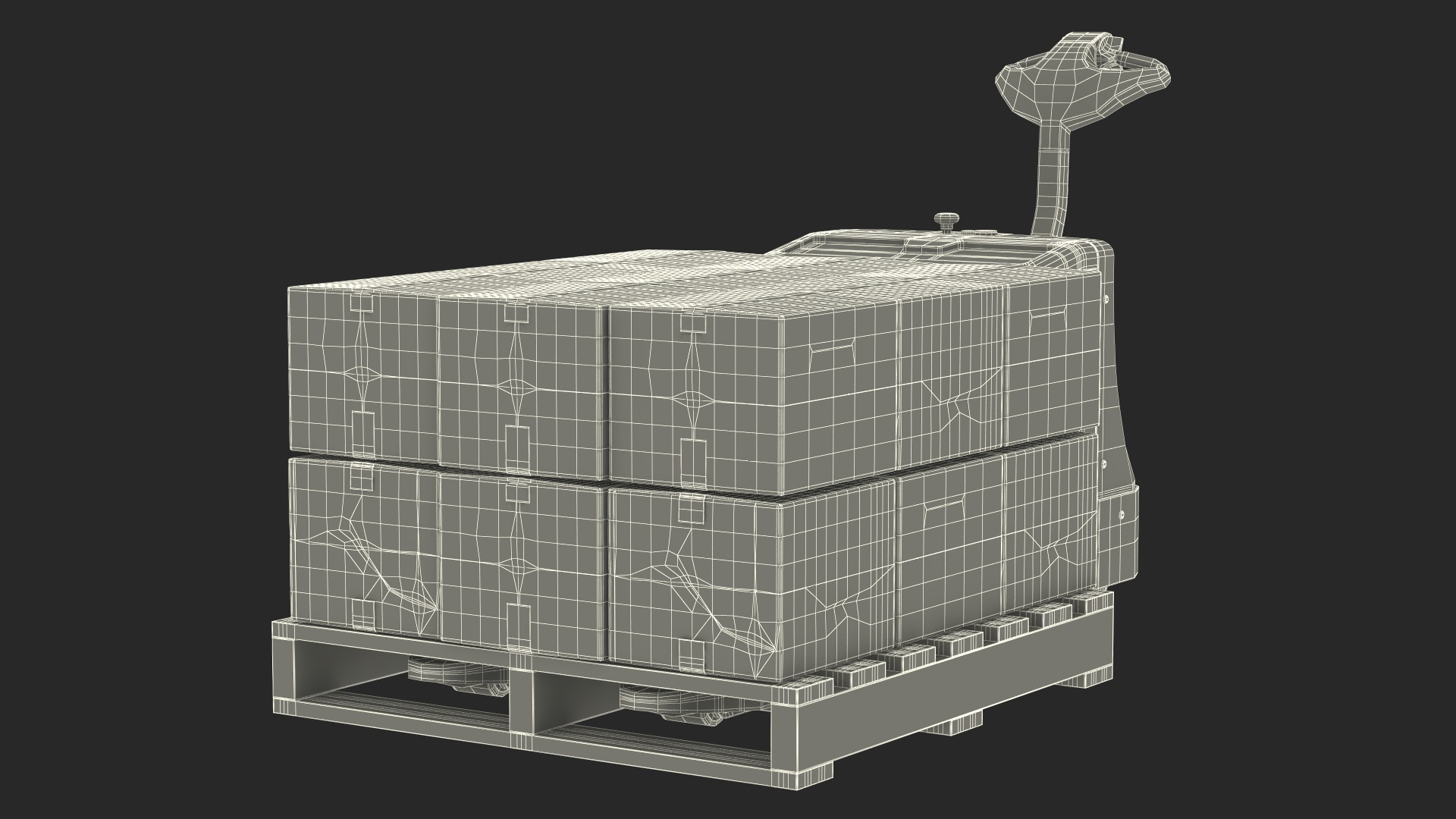 3D Electric Powered Pallet Jack model