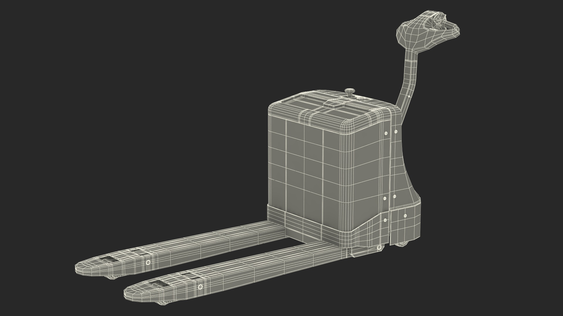 3D Electric Powered Pallet Jack model