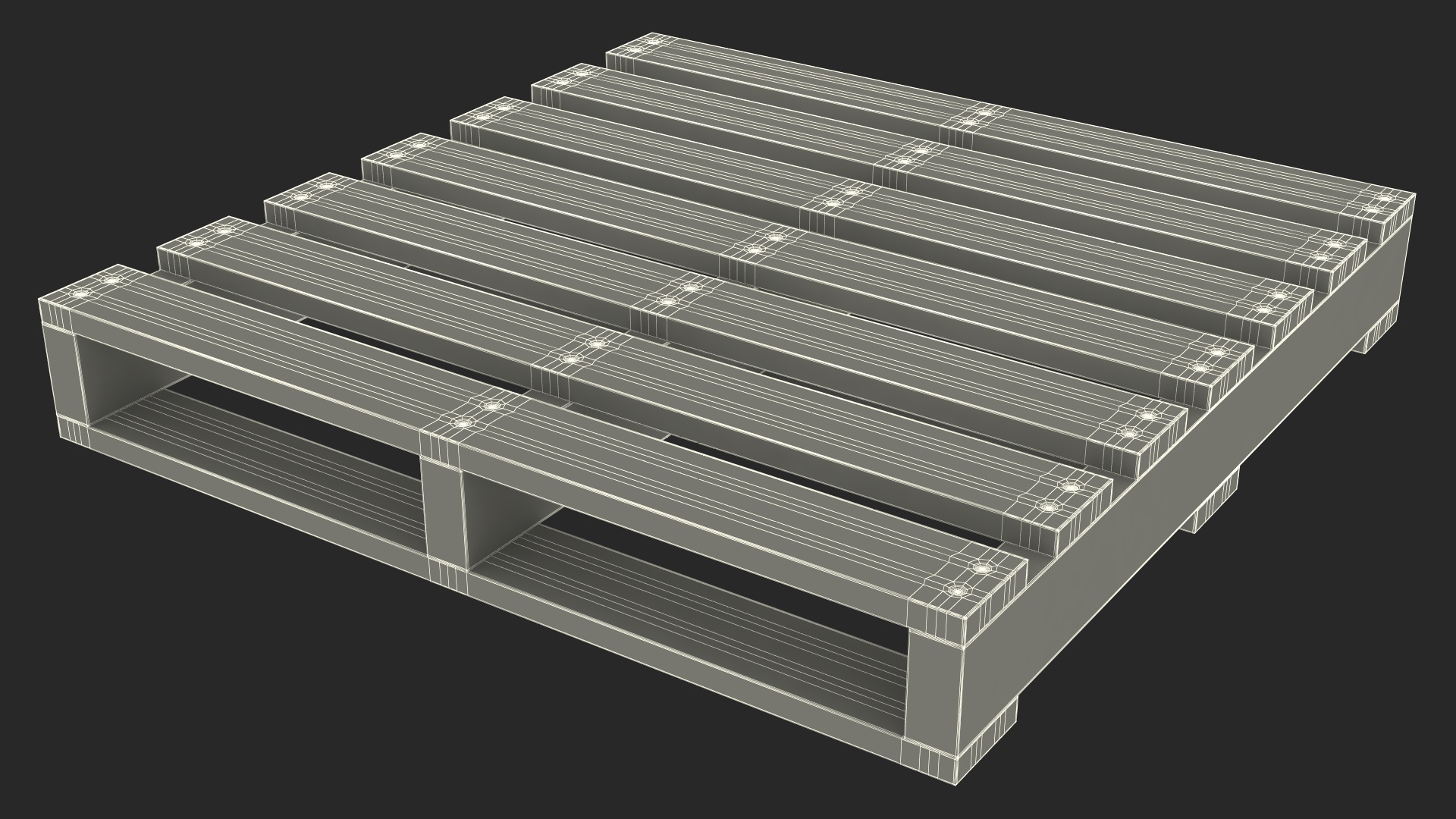 3D Electric Powered Pallet Jack model