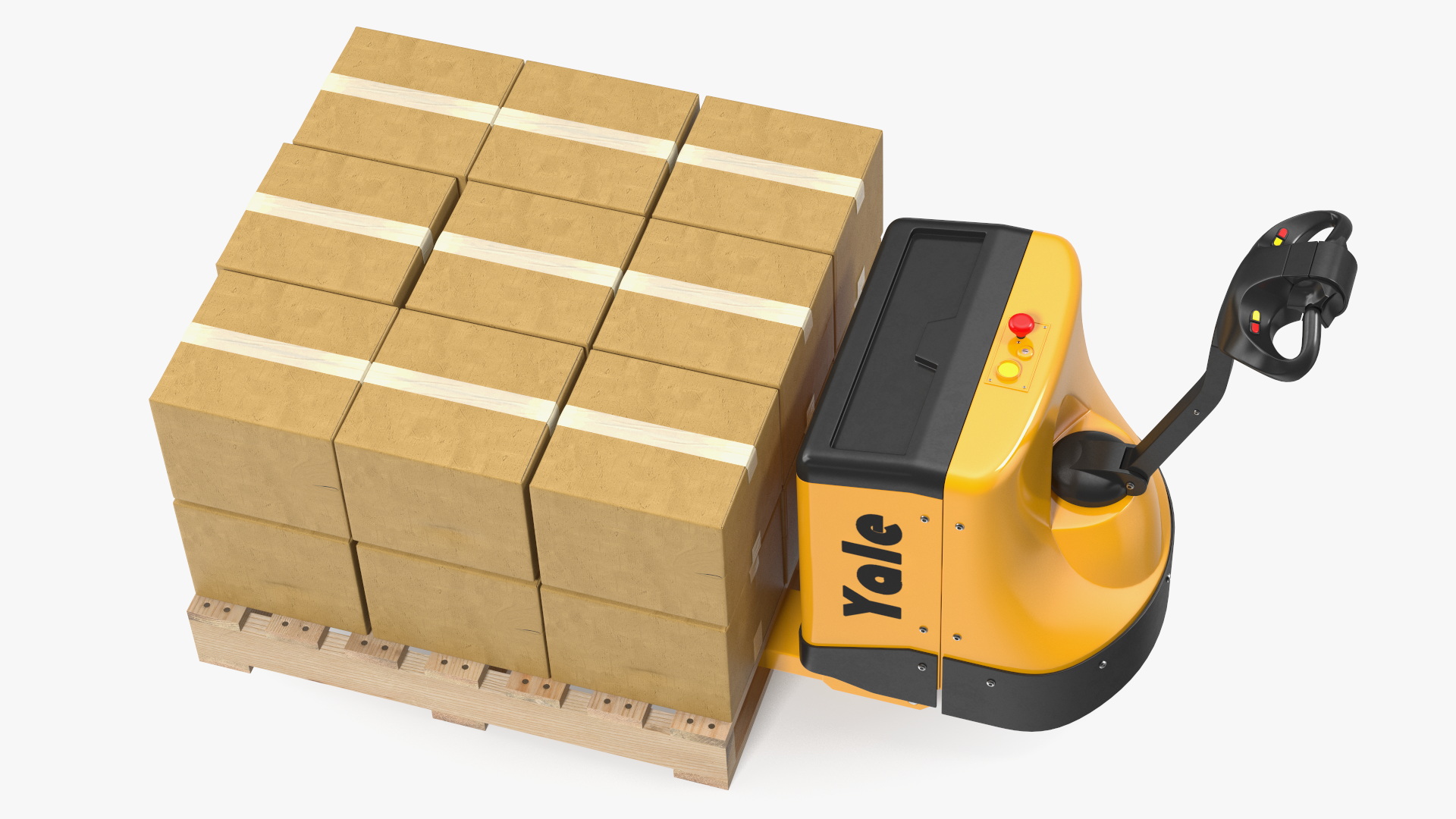 3D Electric Powered Pallet Jack model