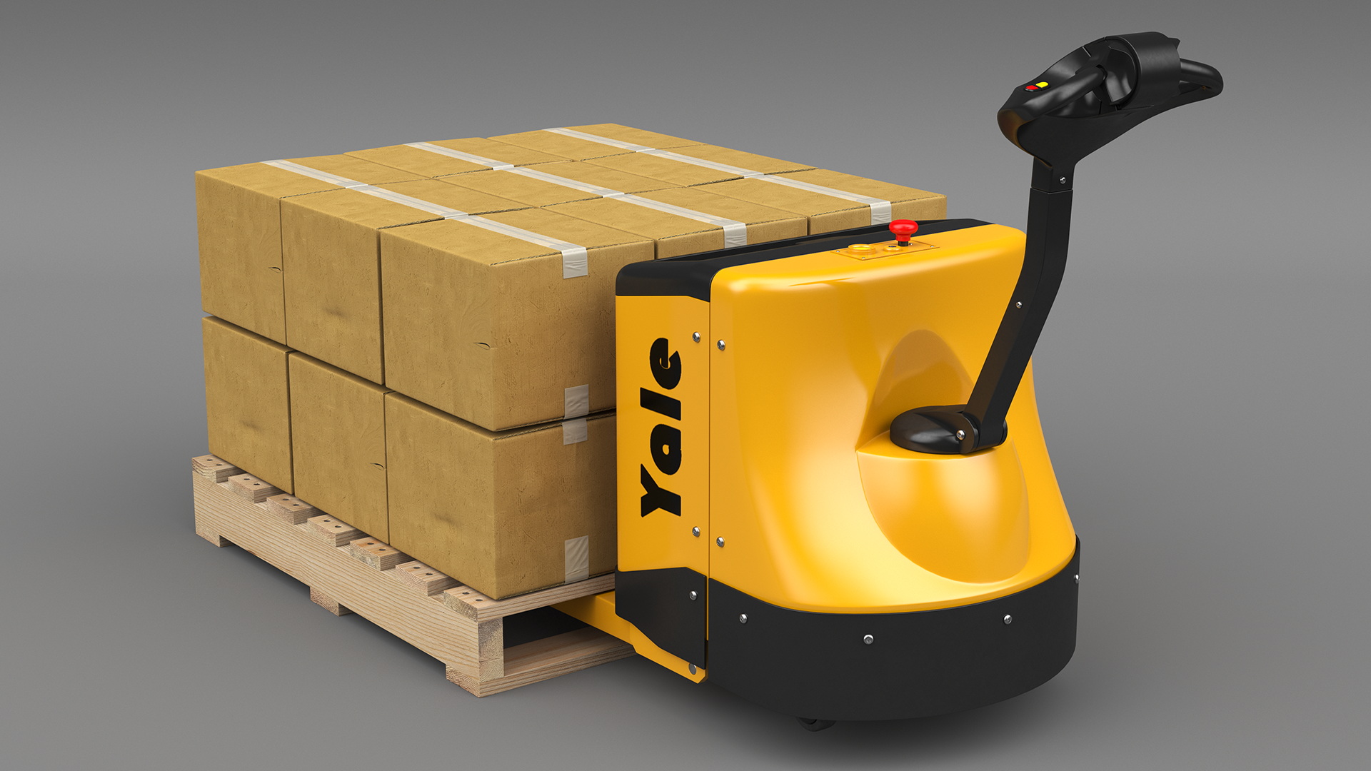 3D Electric Powered Pallet Jack model