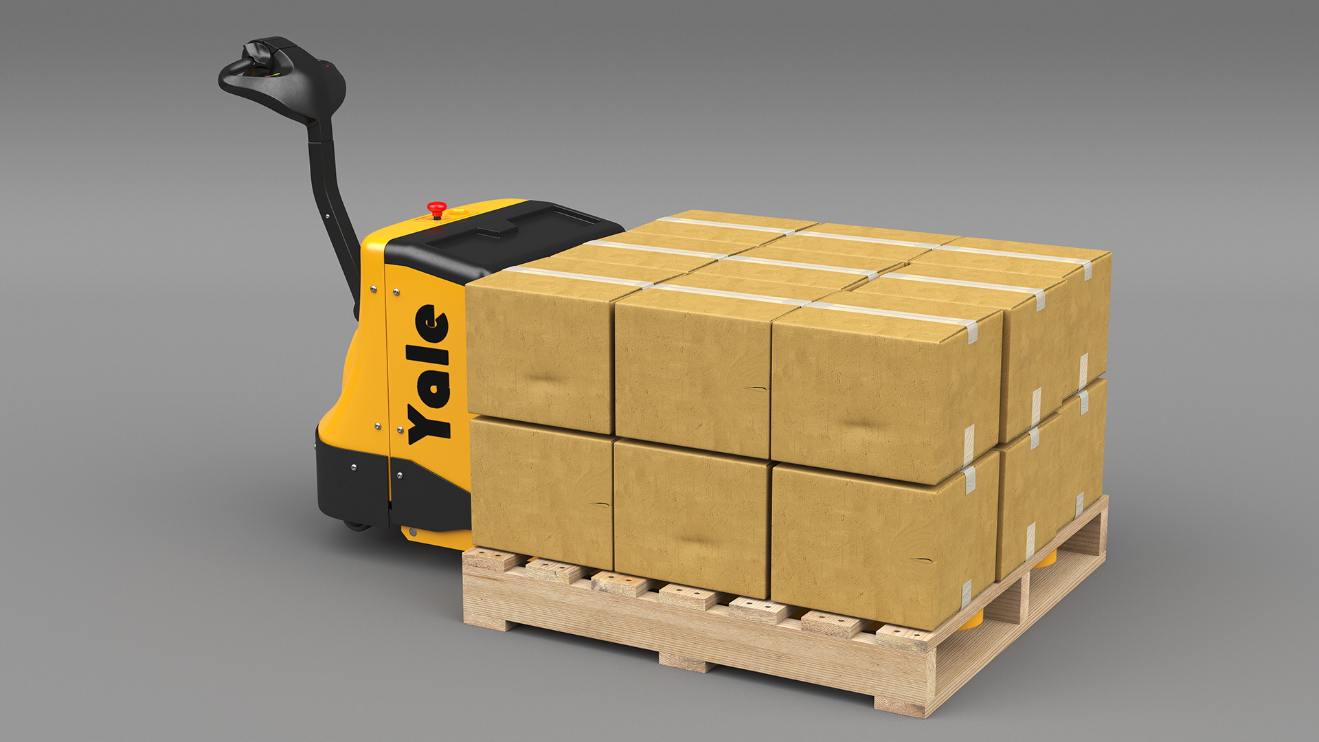 3D Electric Powered Pallet Jack model