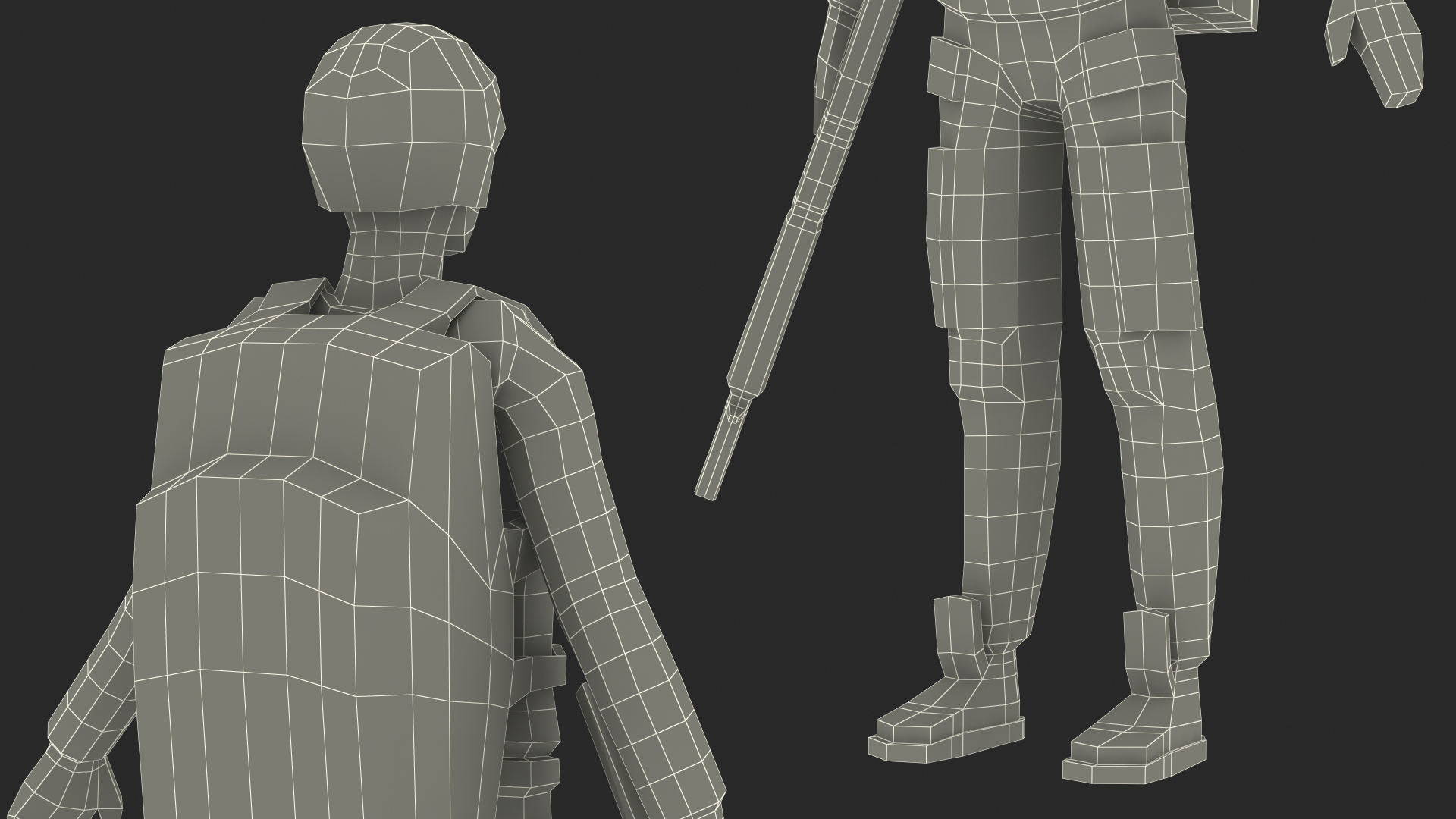 3D Low Poly Soldier