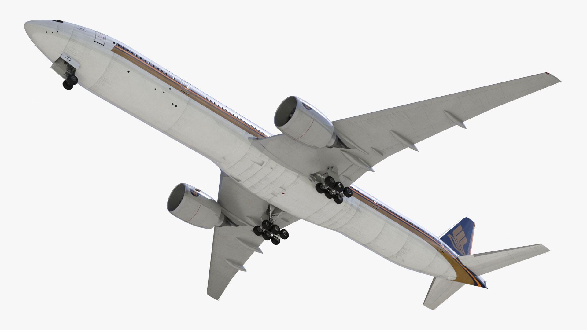 Boeing 777 Singapore Airlines 3D model