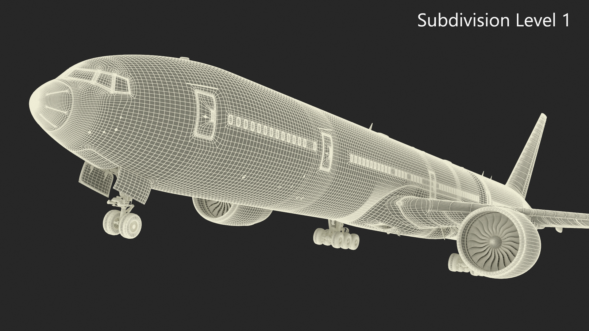 Boeing 777 Singapore Airlines 3D model