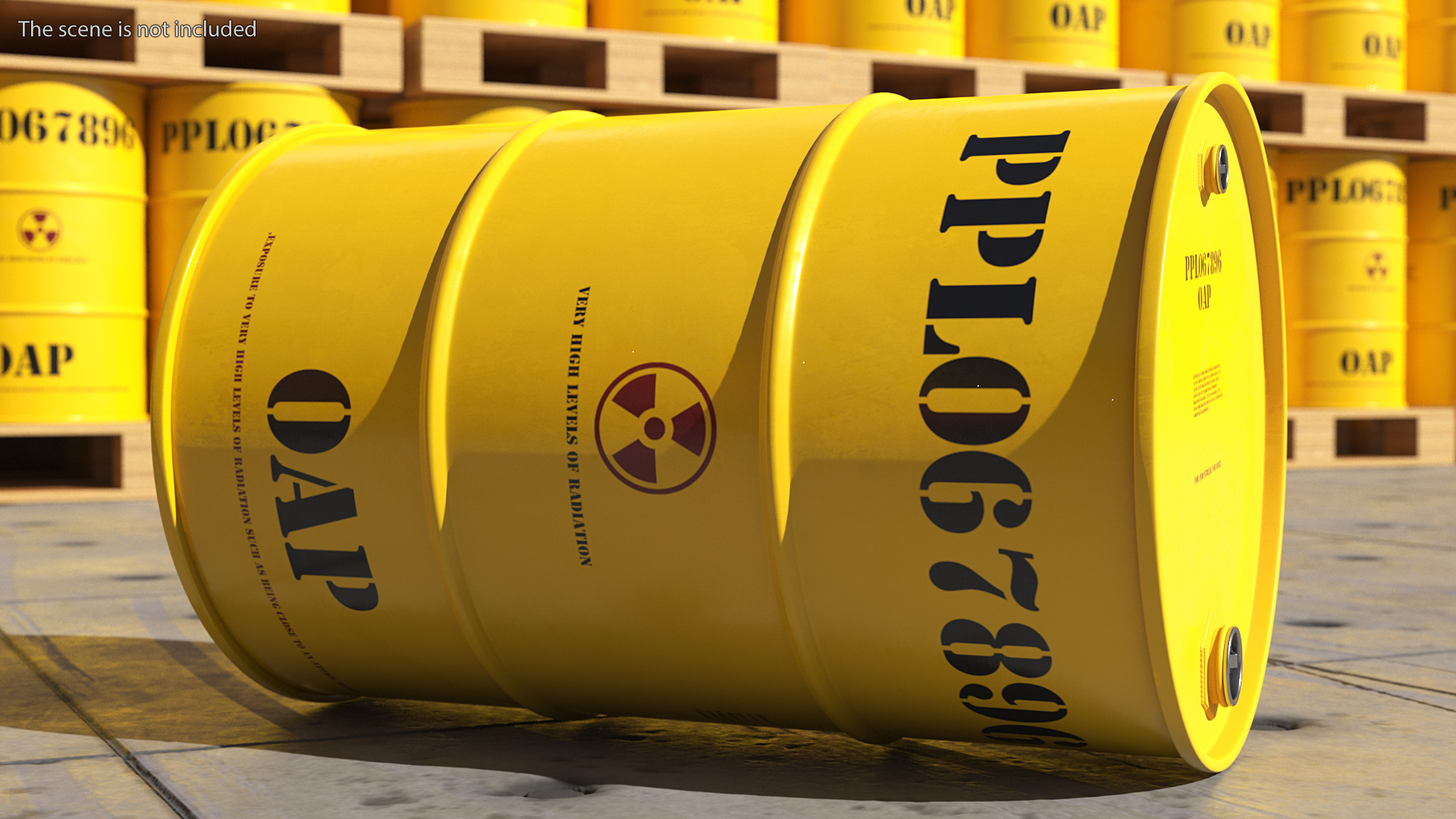 Radioactive Waste Barrel 3D model