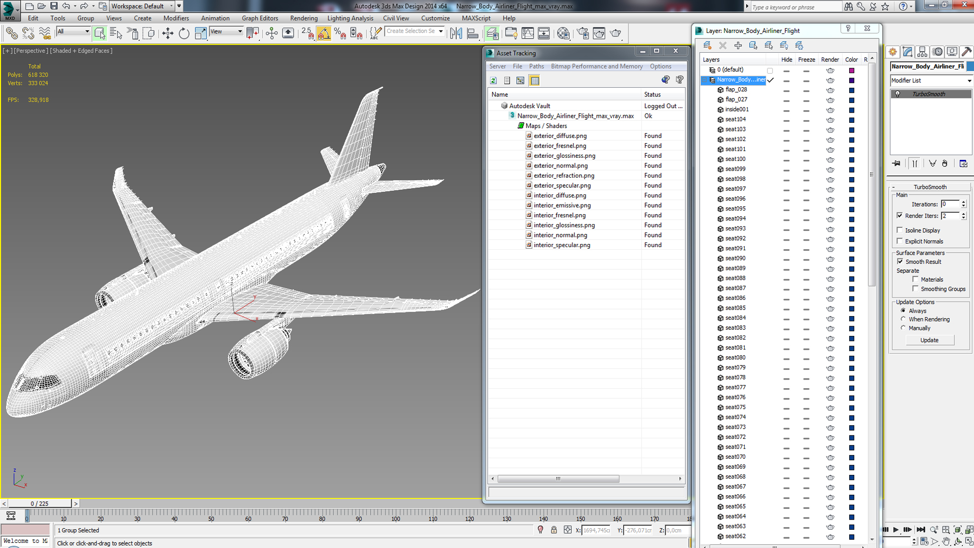 Narrow Body Airliner Flight 3D