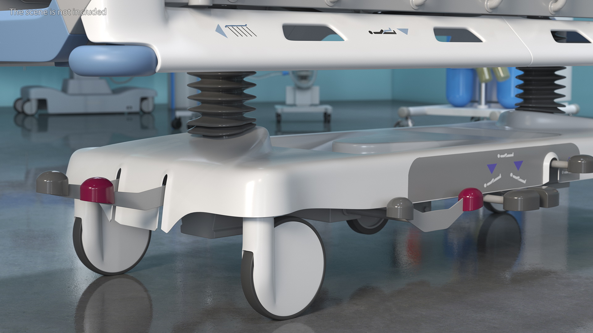 3D Emergency Transport Bed model