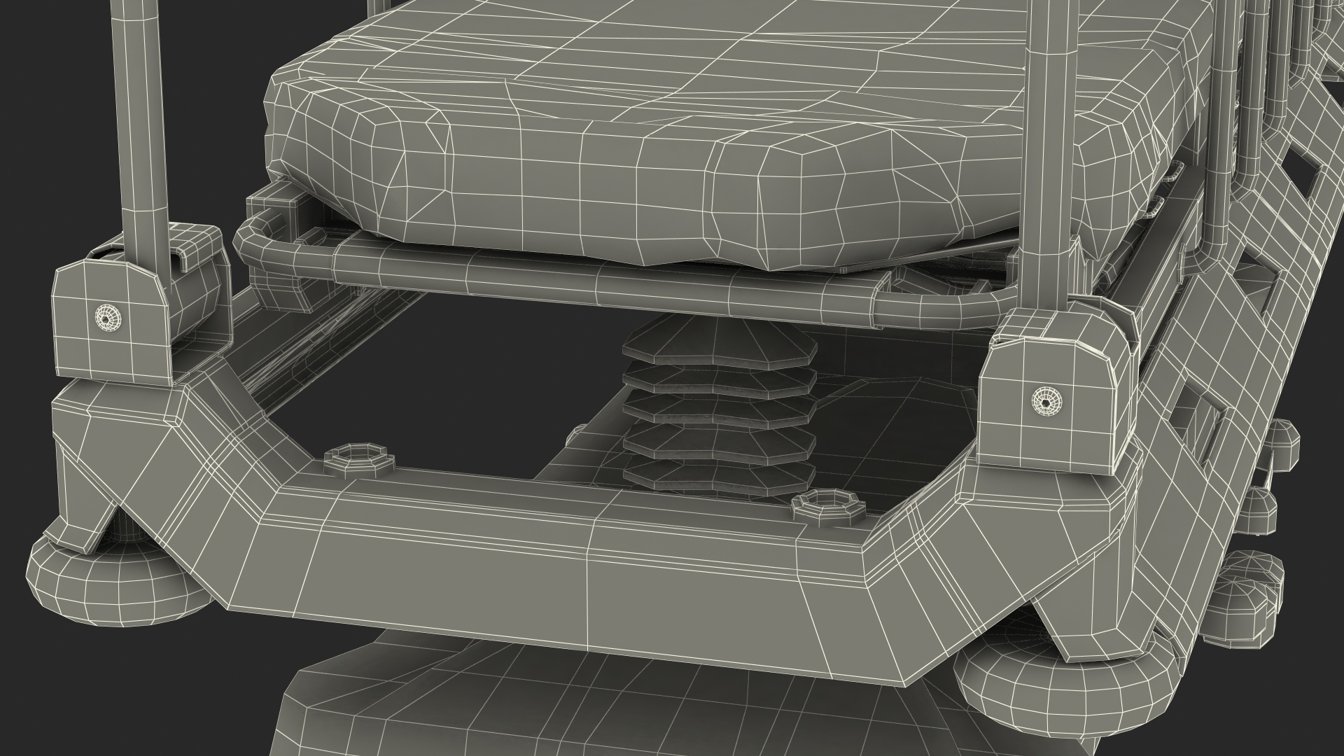 3D Emergency Transport Bed model