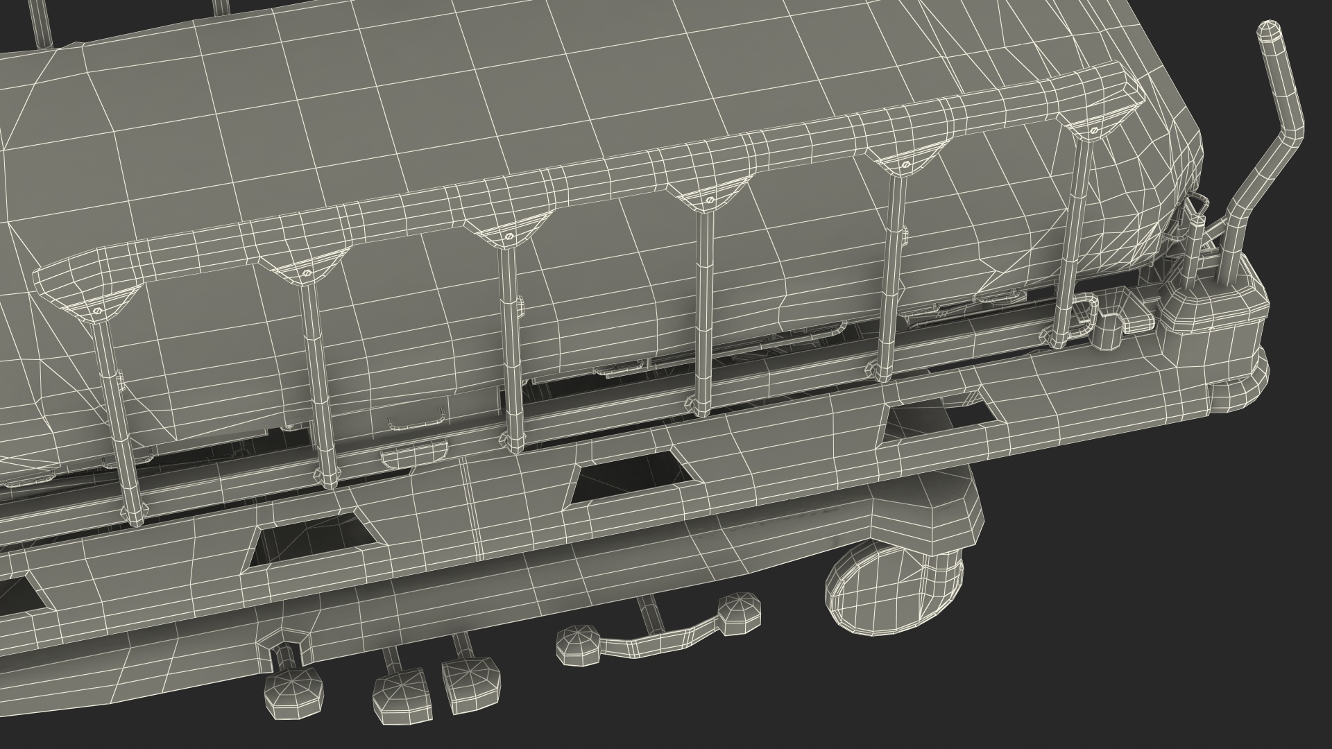 3D Emergency Transport Bed model