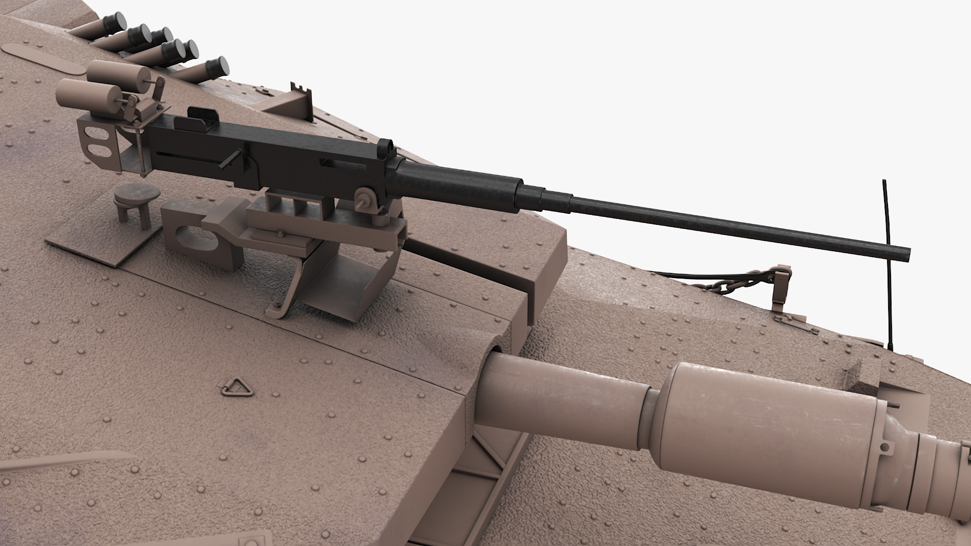 3D model Israeli Tank Merkava 5 Beige Rigged