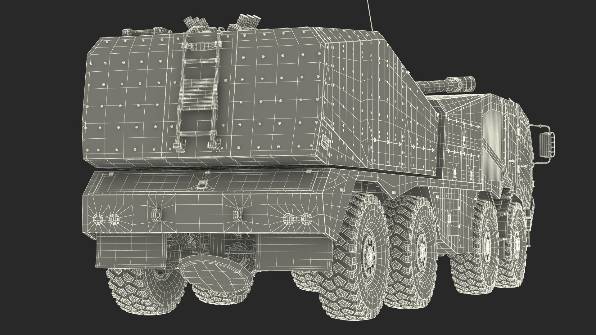 3D Armored Self Propelled Artillery Unit 155mm model