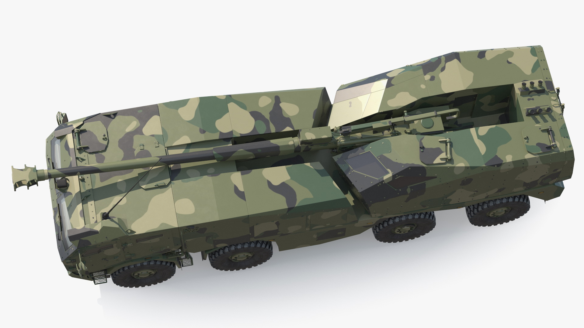 3D Armored Self Propelled Artillery Unit 155mm model