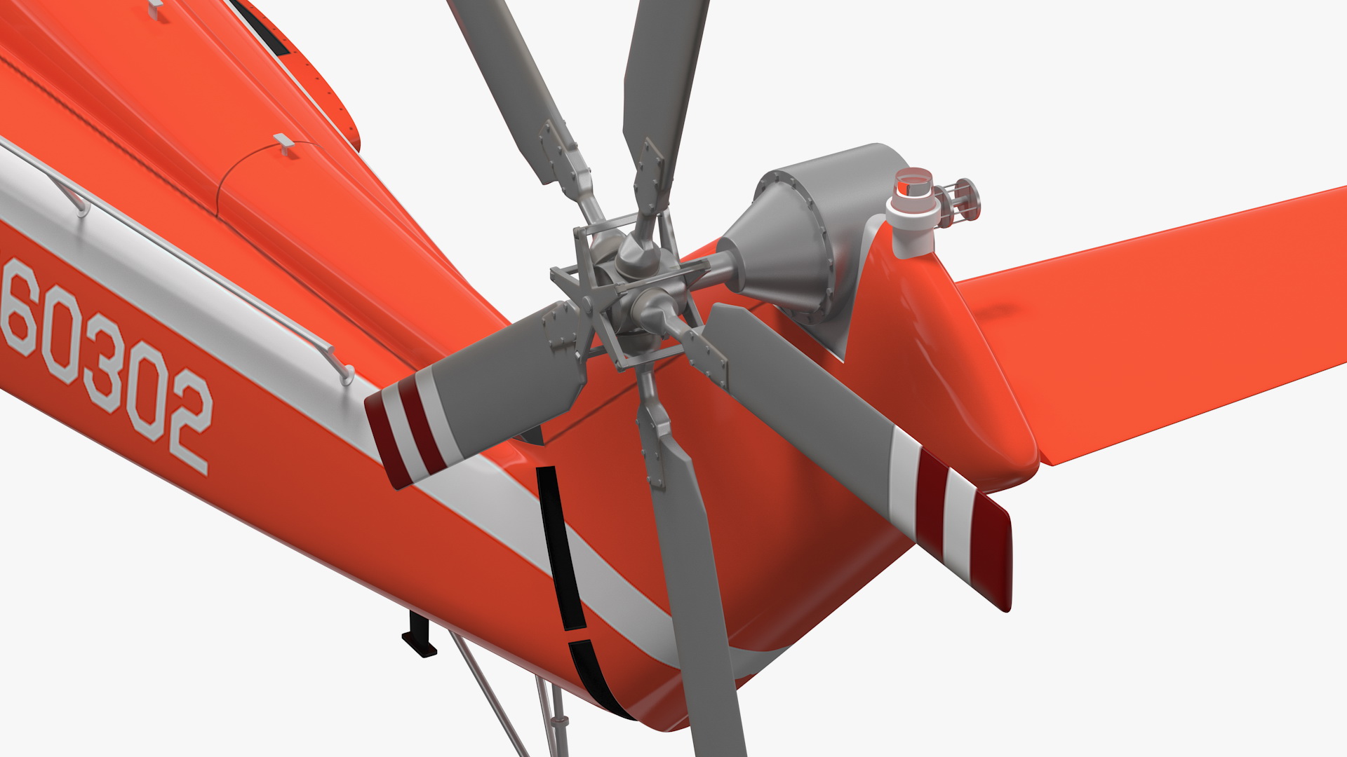 Avicopter AC313 Fire Attack Helicopter Rigged for Cinema 4D 3D model