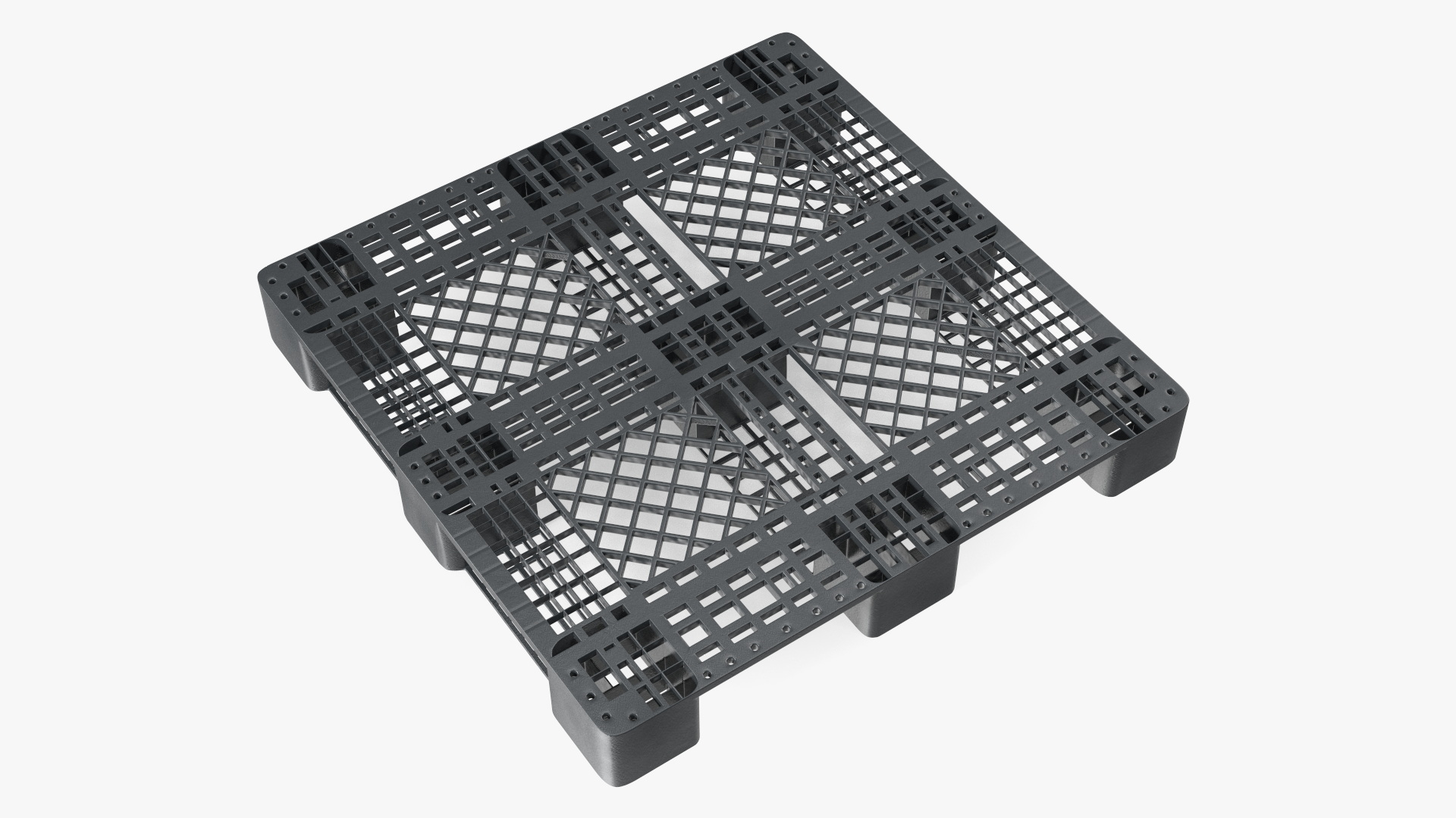 Black Non-Slip Plastic Pallet 3D model