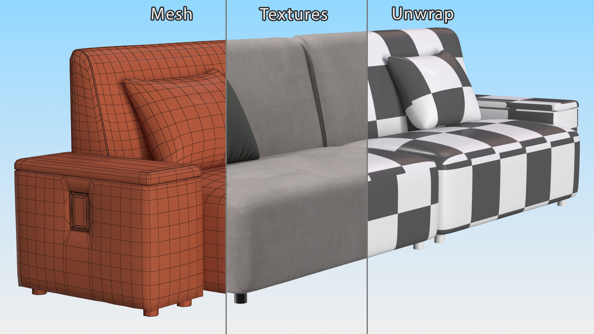 3D Modern Sofa