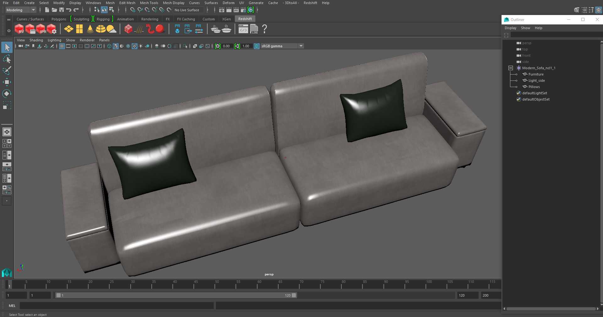 3D Modern Sofa