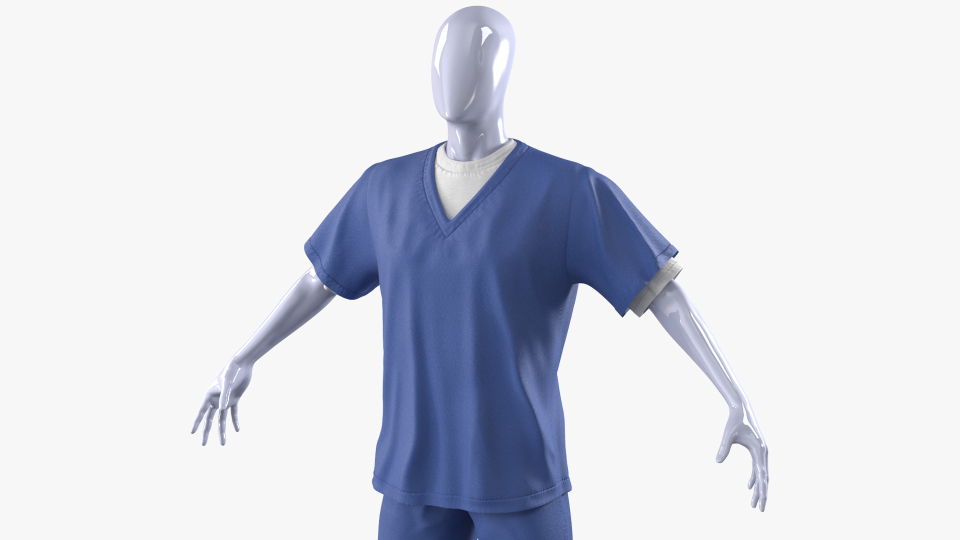 3D Blue Prisoner Uniform