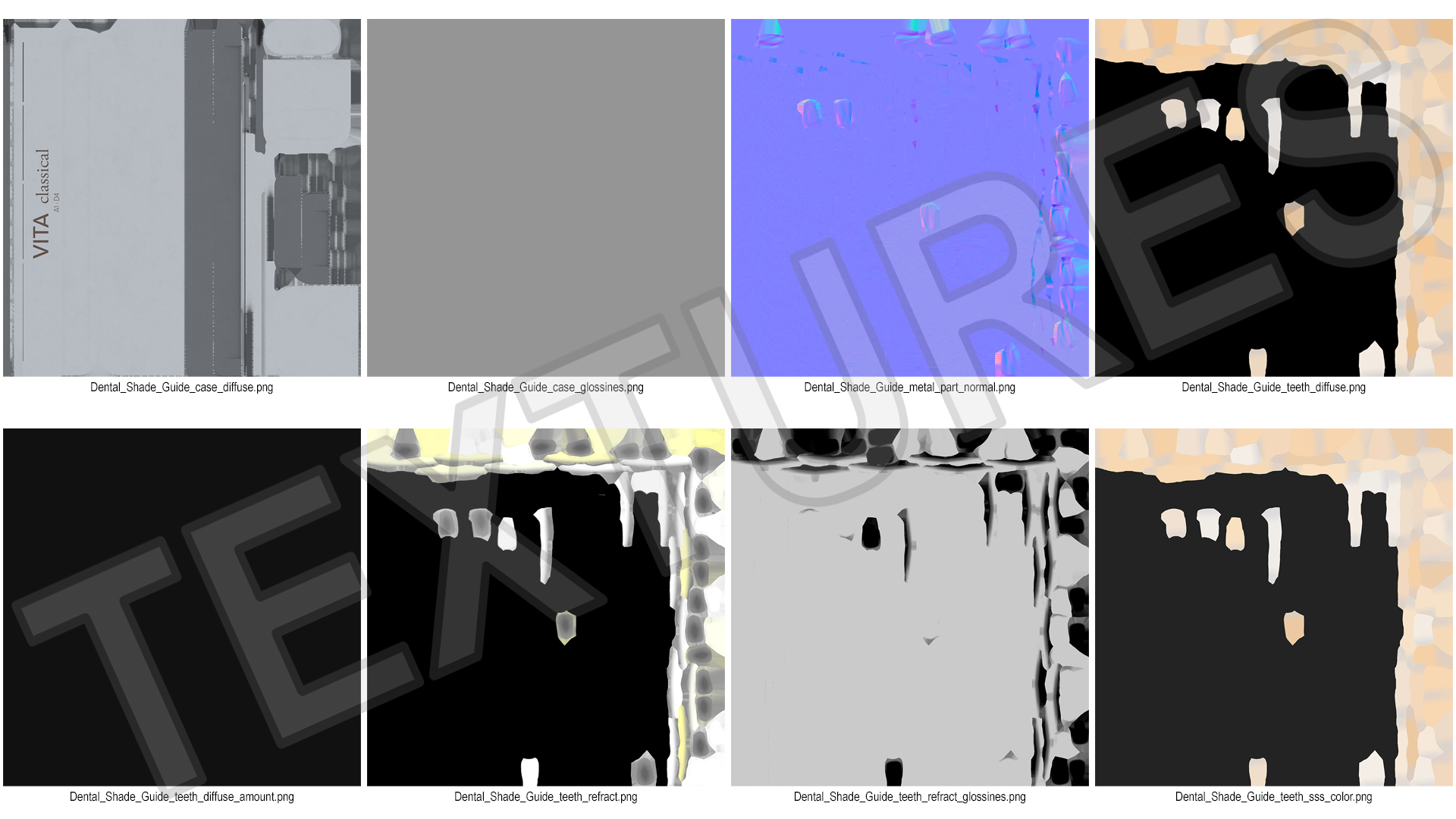 VITA Classical A1-D4 Shade Guide 3D