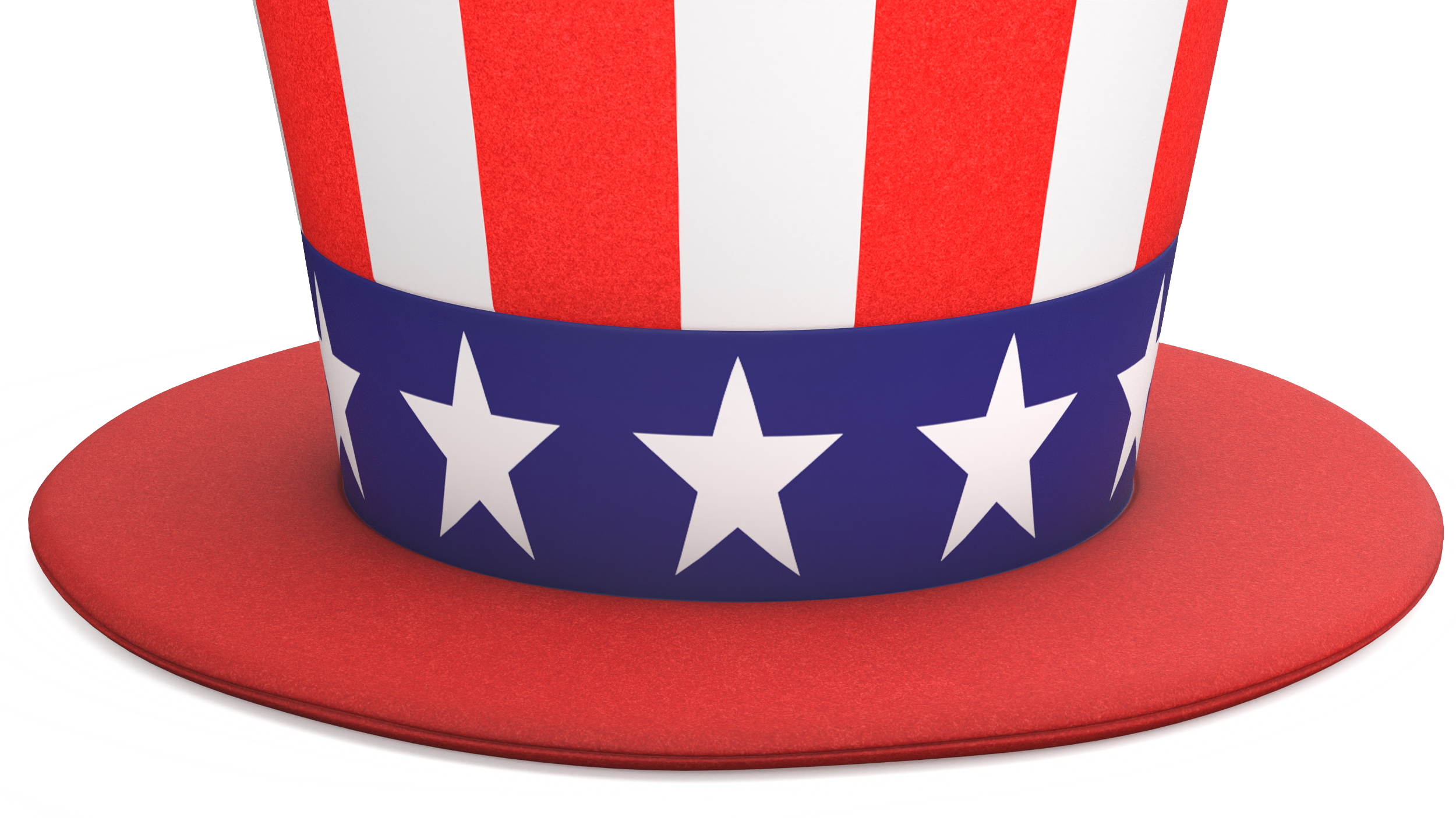 3D Patriotic American Top Hat