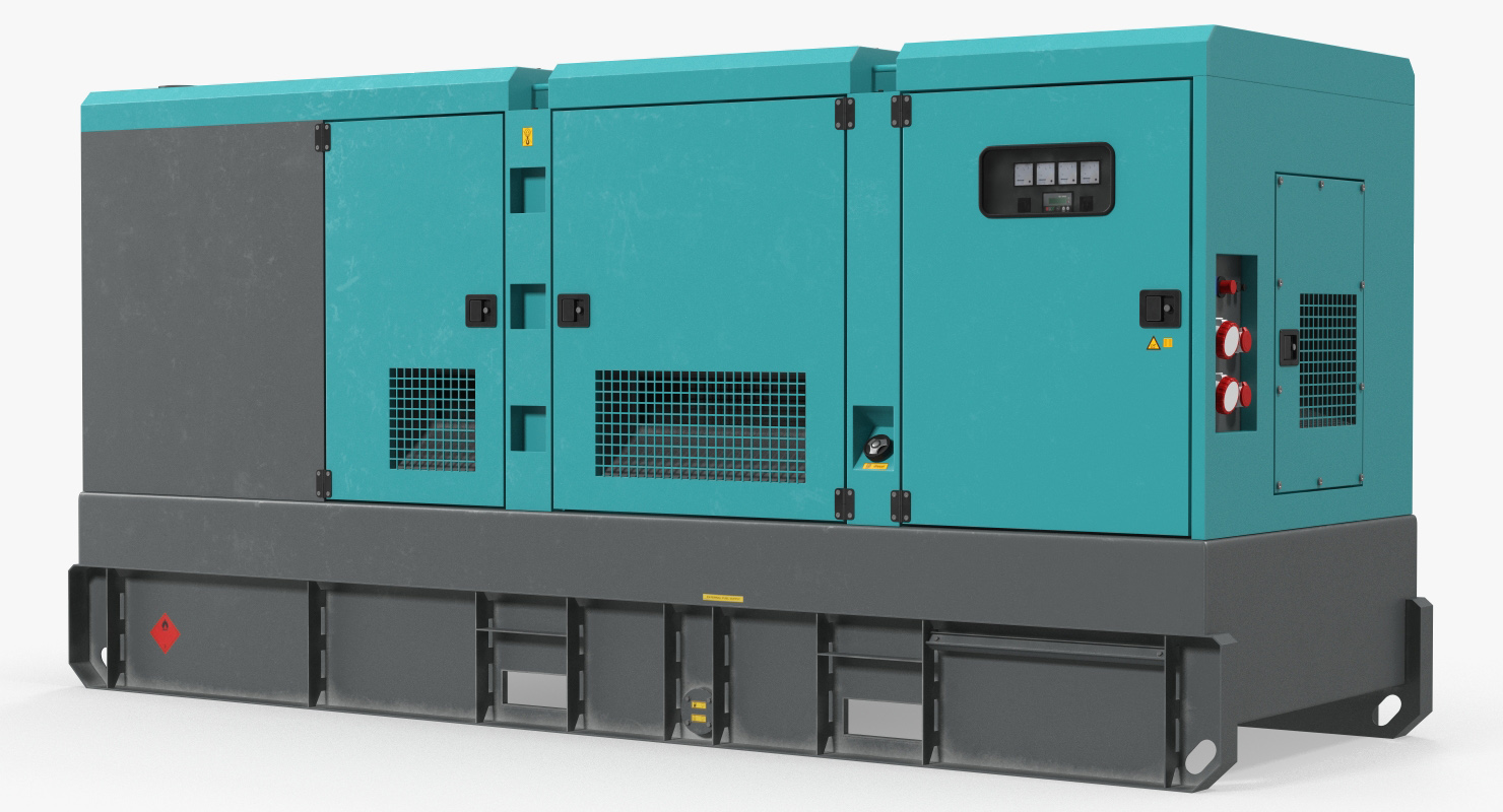 3D Industrial Power Diesel Generator Generic