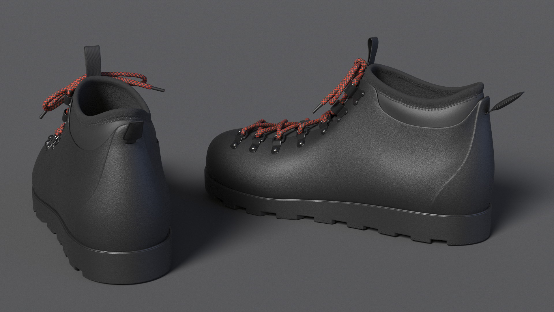 3D Walking Boots model