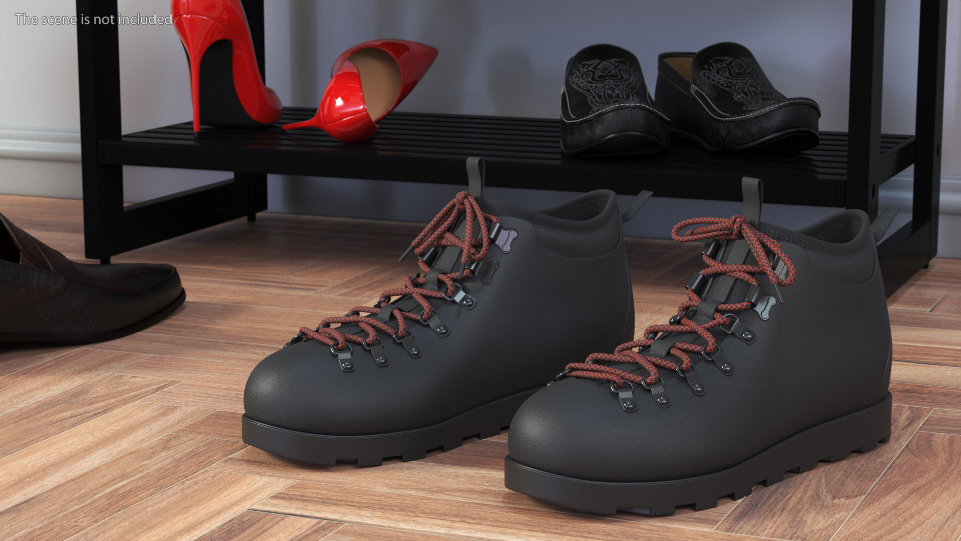 3D Walking Boots model