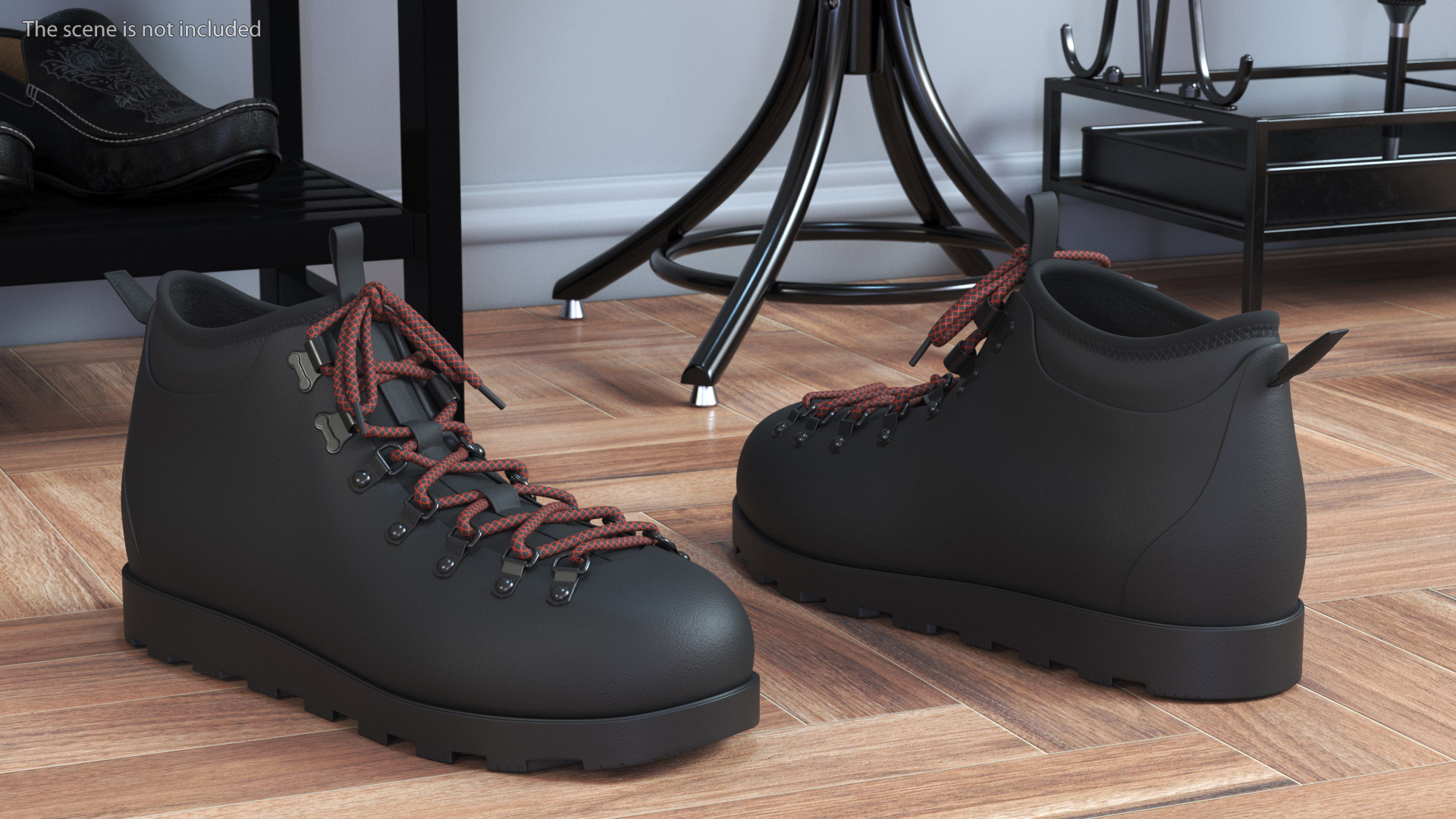 3D Walking Boots model