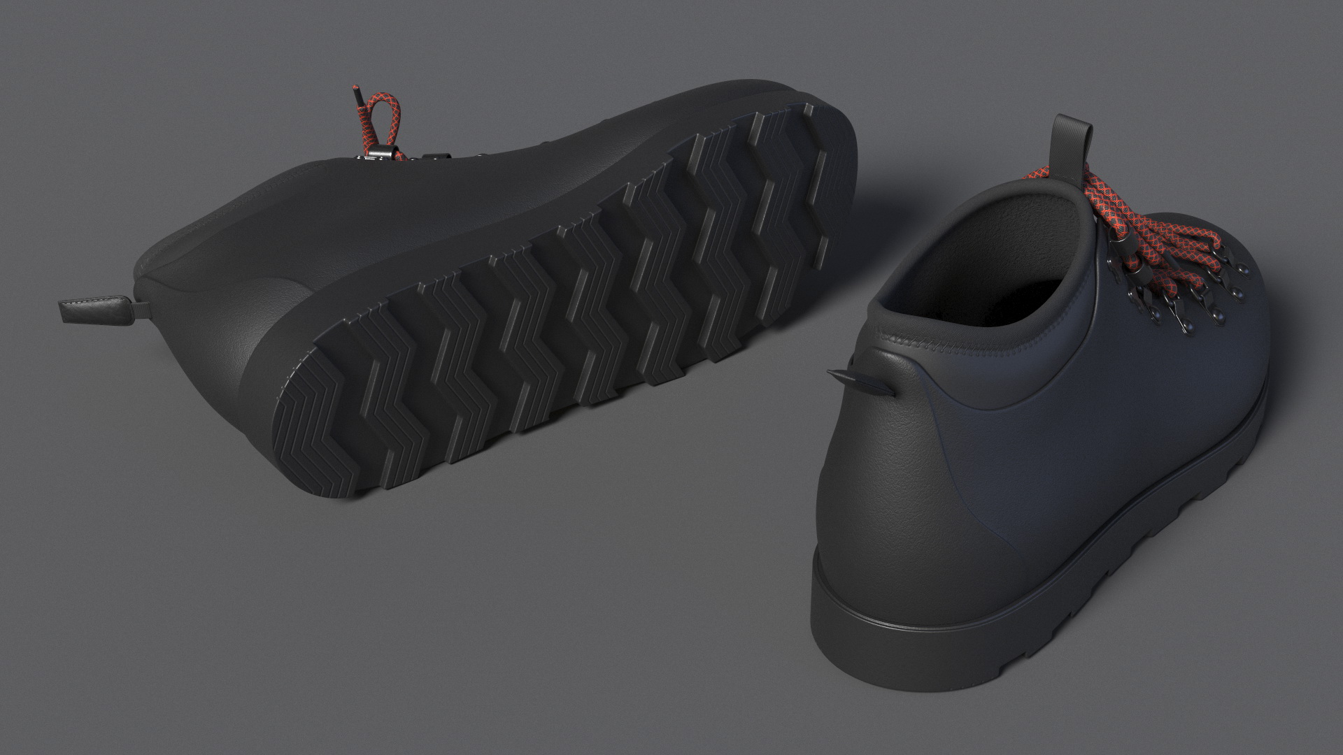 3D Walking Boots model