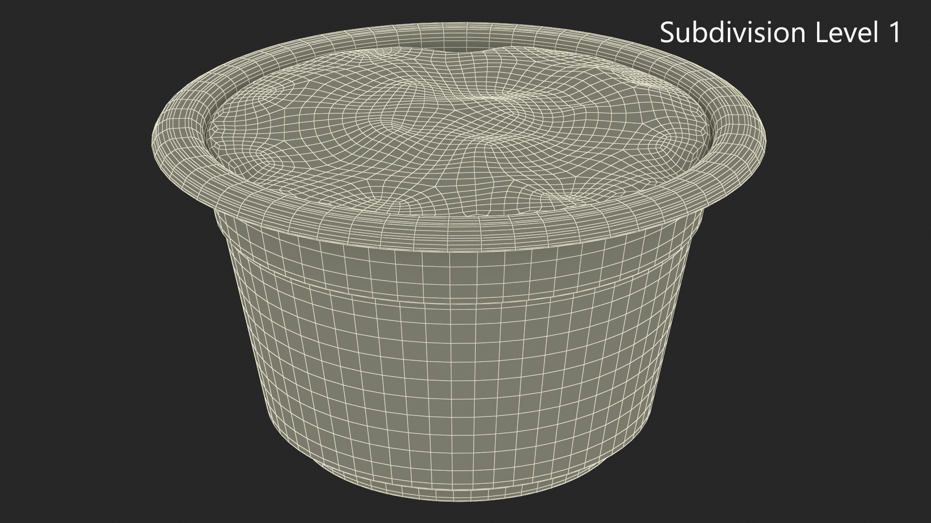 Plant Pot with Soil 3D model