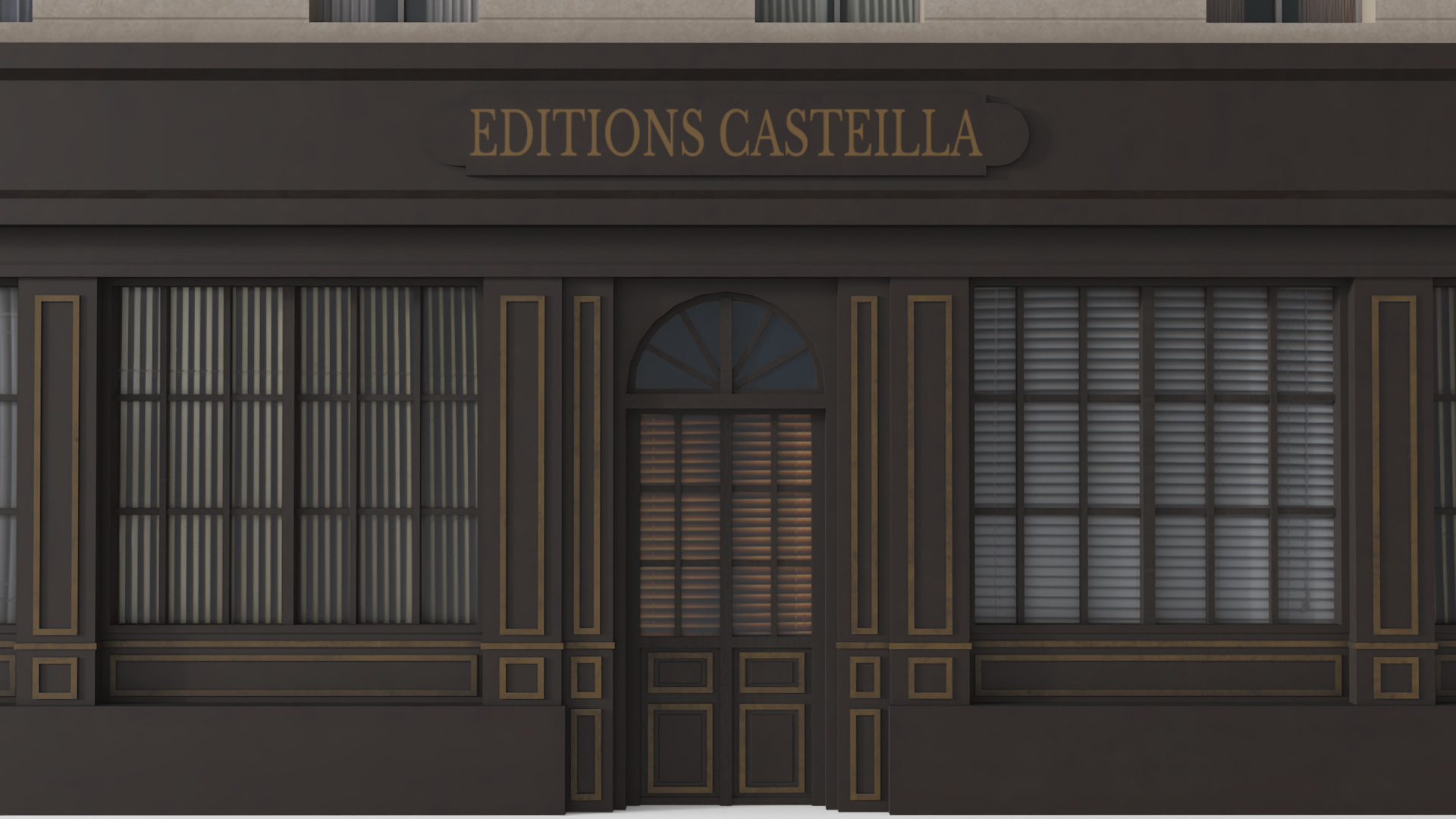 3D Paris Corner Traditional Building model