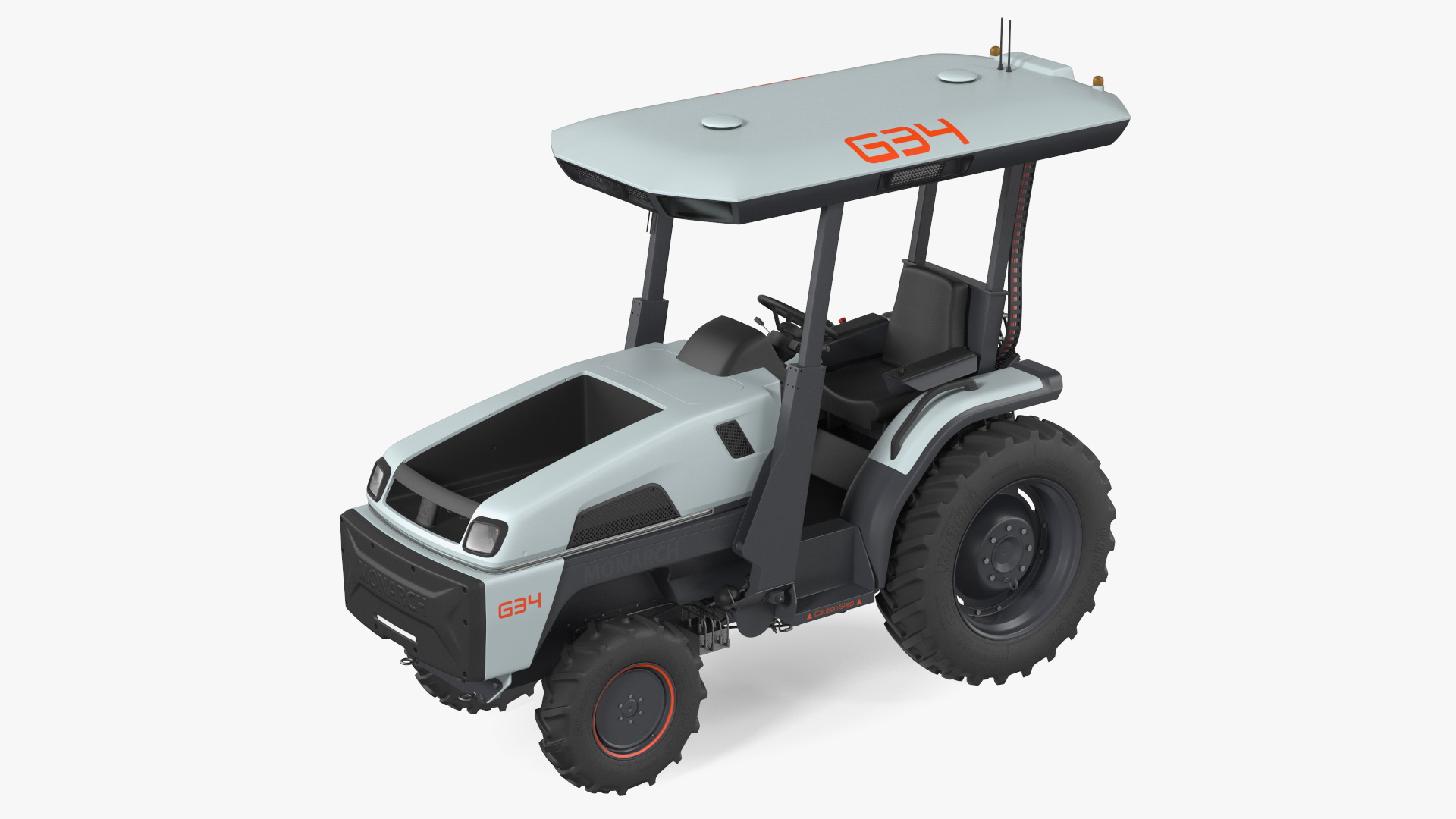 Monarch Autonomous Electric Tractor Rigged 3D