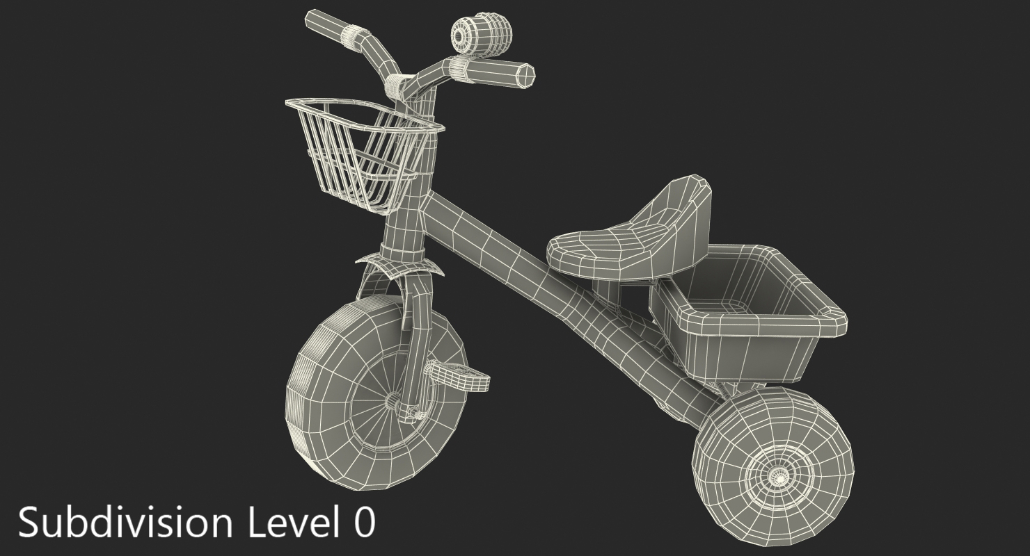 Bike for Child 3 Wheel 3D